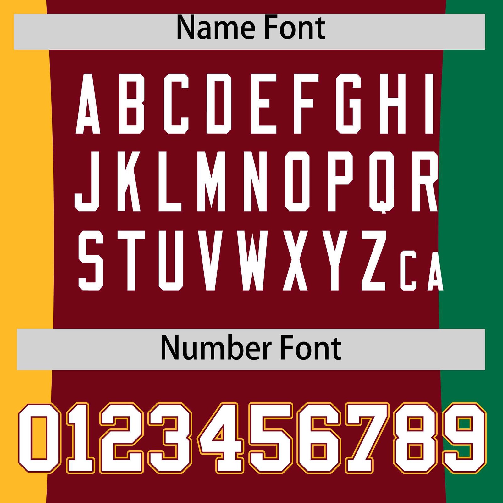 Custom Crimson Yellow Kelly Green Personalization Varsity Full-Snap Three Color Blocks Letterman Jacket