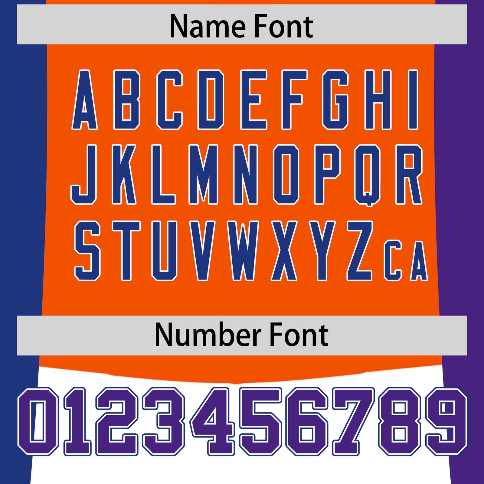 Custom Orange Royal Blue Purple Personalization Varsity Full-Snap Three Color Blocks Letterman Jacket