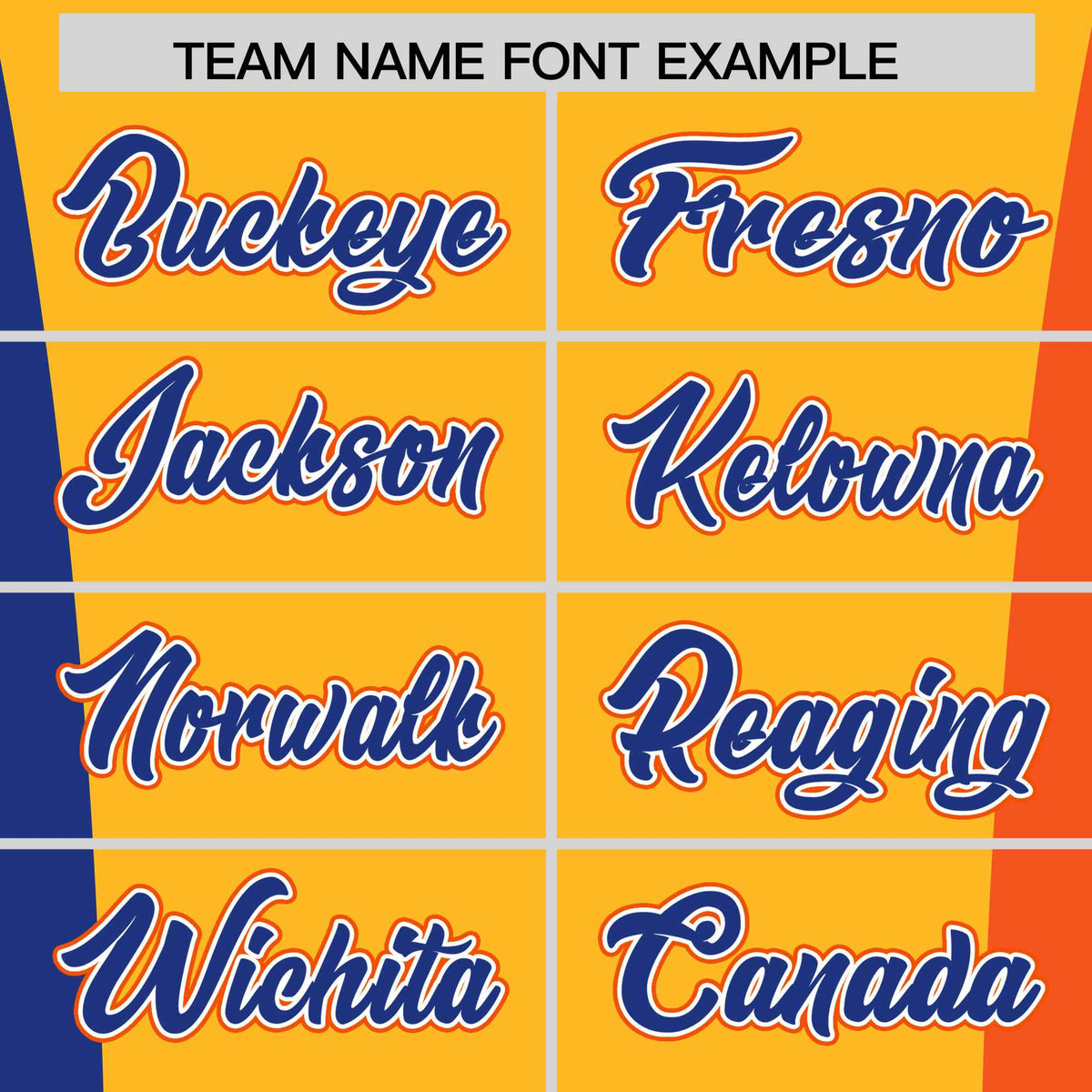 Custom Royal Blue Yellow Orange Personalization Varsity Full-Snap Three Color Blocks Letterman Jacket