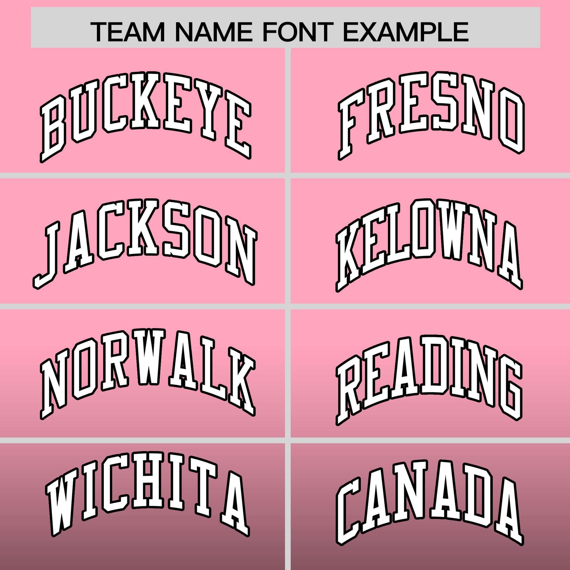 Custom Light Pink Black Full-Snap Varsity Personalization Gradient Fashion Letterman Jacket