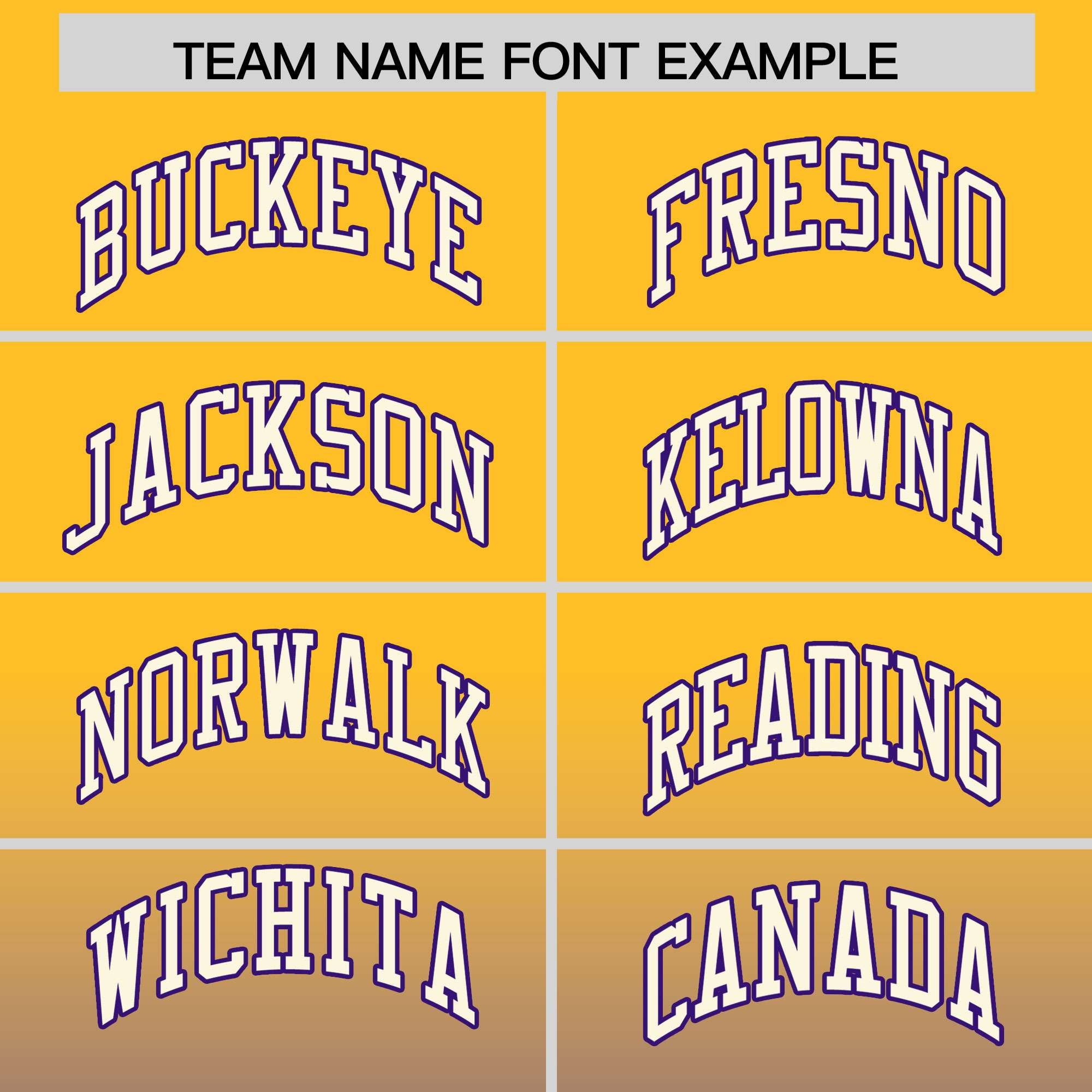 Custom Purple Gold Full-Snap Varsity Personalization Gradient Fashion Letterman Jacket