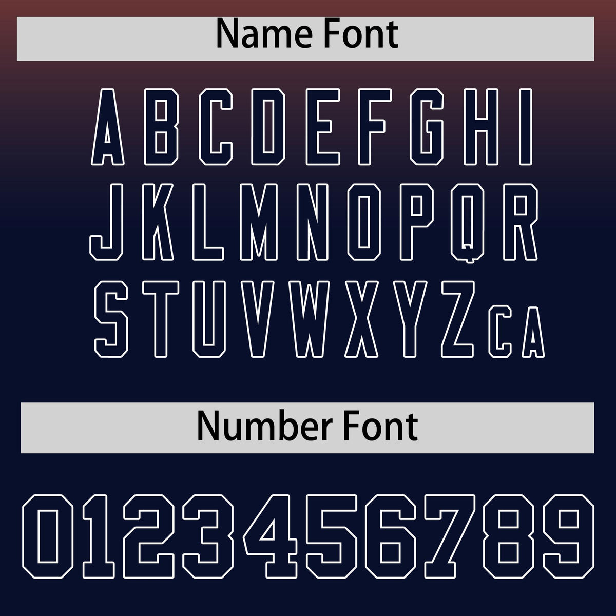 Custom Navy Orange Full-Snap Varsity Personalization Gradient Fashion Letterman Jacket