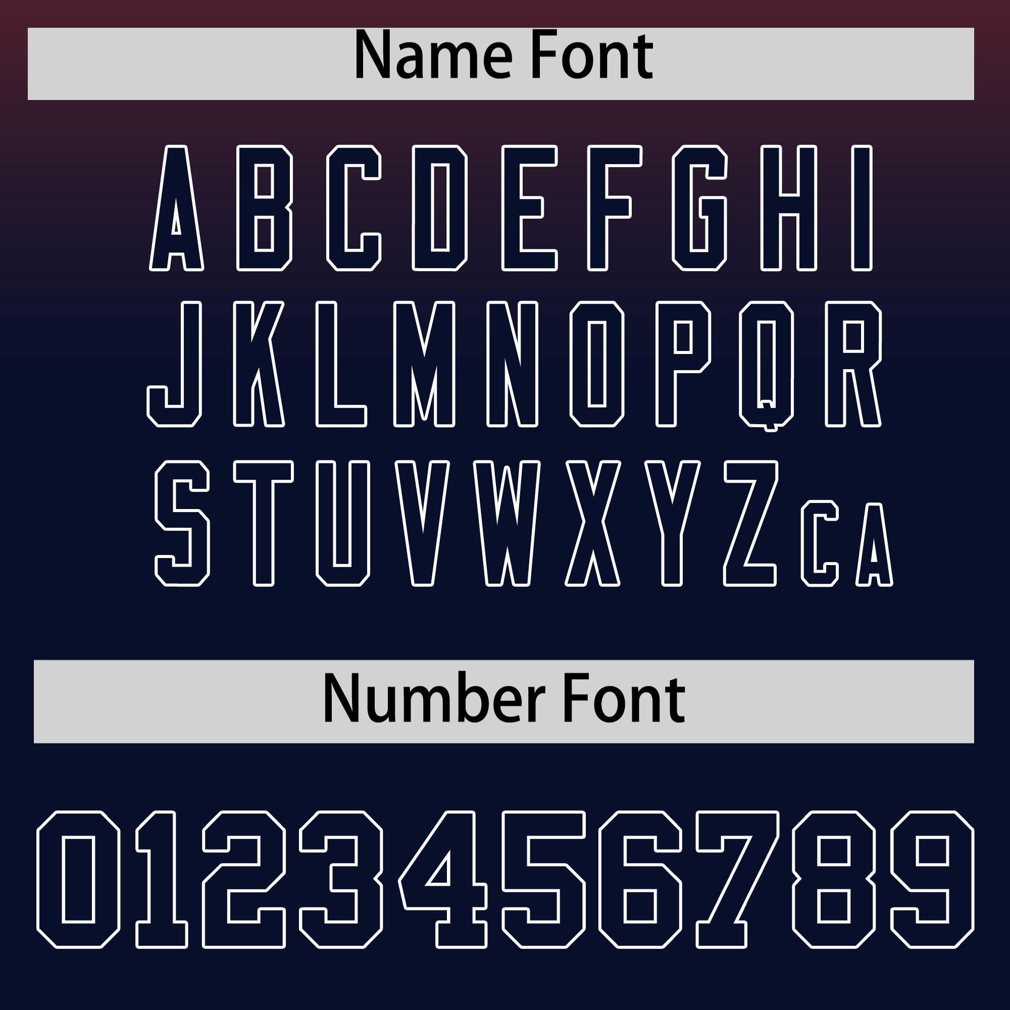 Custom Navy Red Full-Snap Varsity Personalization Gradient Fashion Letterman Jacket