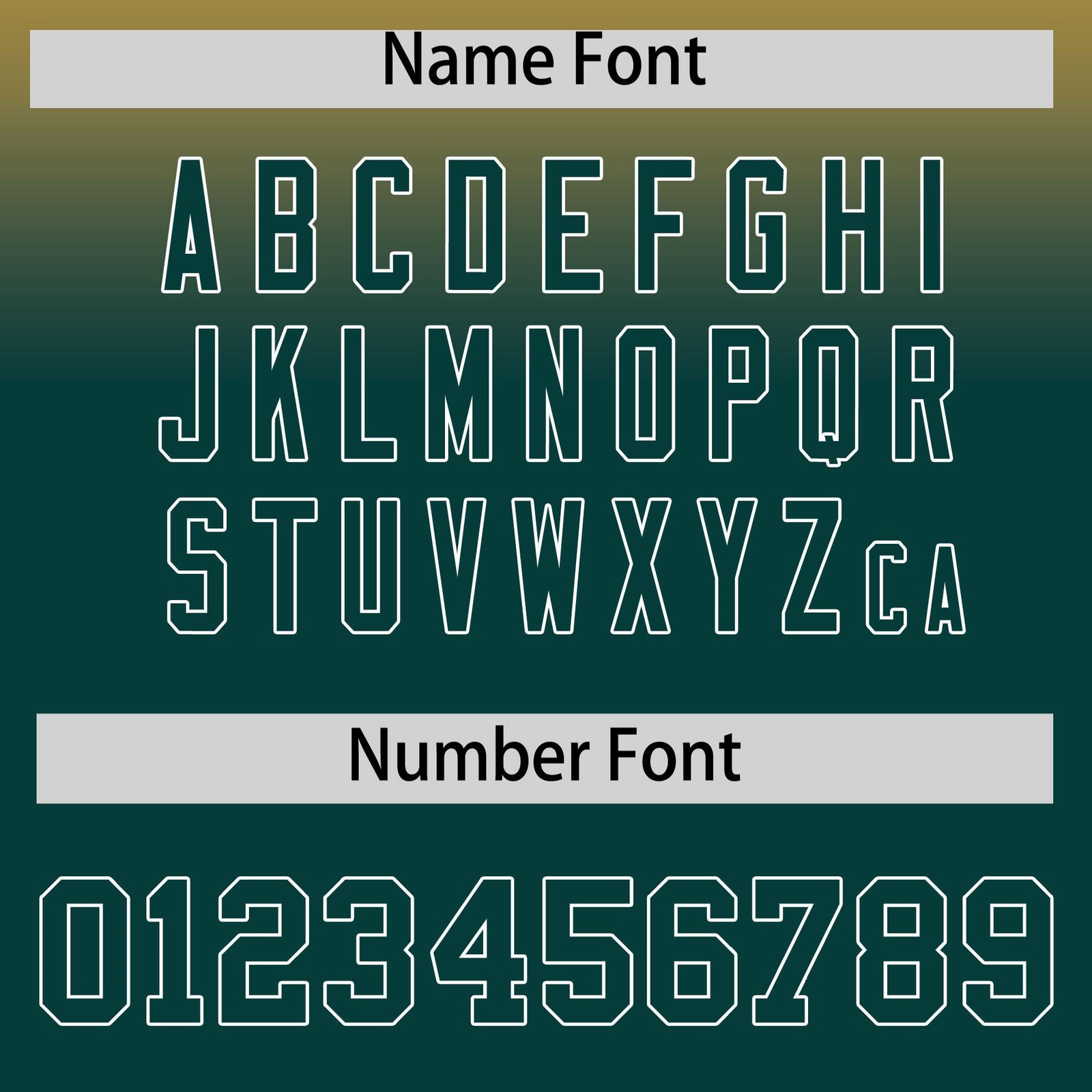 Custom Gold Midnight Green Full-Snap Varsity Personalization Gradient Fashion Letterman Jacket