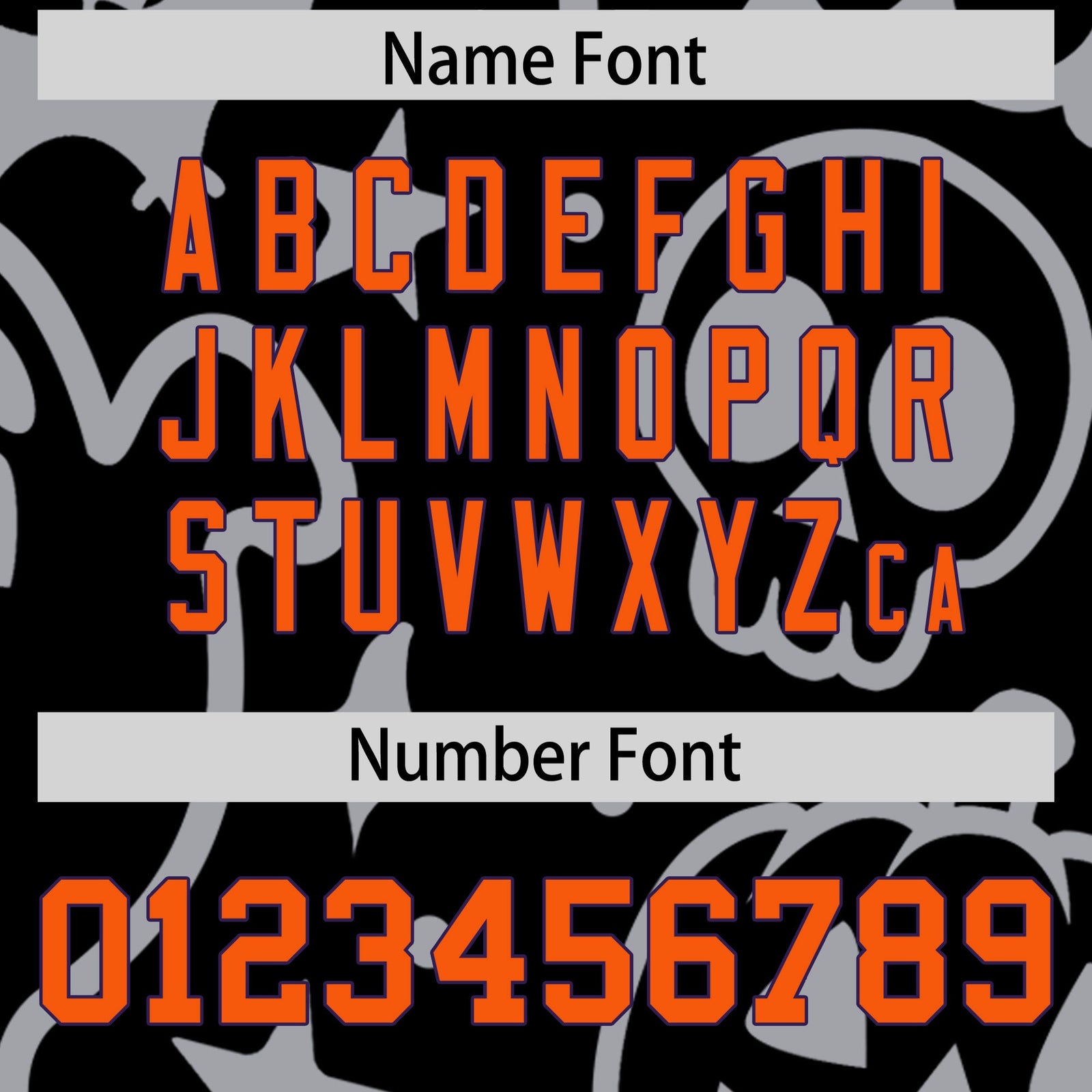 Custom Navy White Orange Bats Pumpkins Ghost Patterns Halloween Letterman Jacket | Custom Letterman Jacket,Add Name and Numbern,Sublimation Printed & Stitched,Perfect for Parties | KXKSHOP