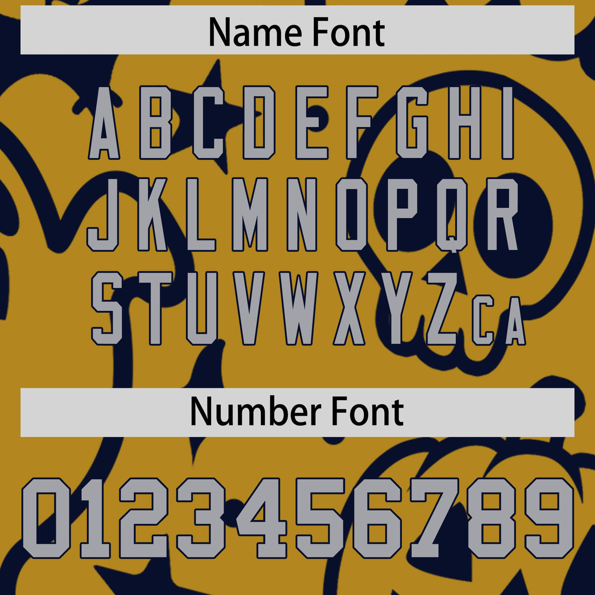 Custom Navy Old Gold Gray Bats Pumpkins Ghost Patterns Halloween Letterman Jacket | Custom Letterman Jacket,Add Name and Numbern,Sublimation Printed &amp; Stitched,Perfect for Parties | KXKSHOP