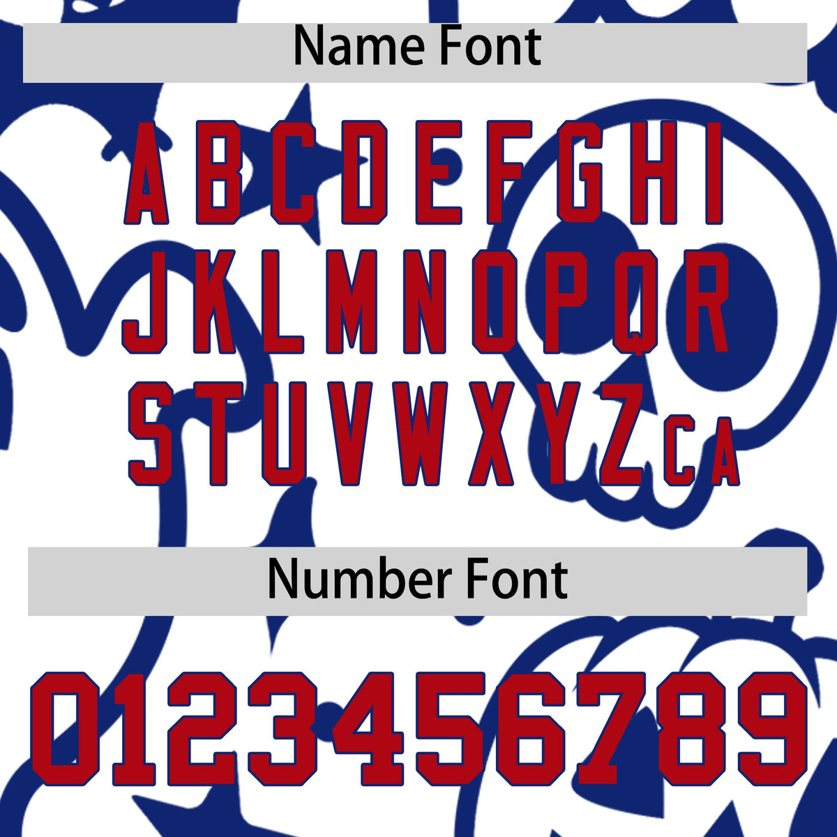 Custom Royal Blue White Red Bats Pumpkins Ghost Patterns Halloween Letterman Jacket | Custom Letterman Jacket,Add Name and Numbern,Sublimation Printed &amp; Stitched,Perfect for Parties | KXKSHOP