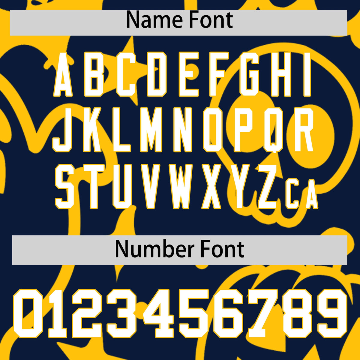 Custom Gold Navy White Bats Pumpkins Ghost Patterns Halloween Letterman Jacket | Custom Letterman Jacket,Add Name and Numbern,Sublimation Printed &amp; Stitched,Perfect for Parties | KXKSHOP