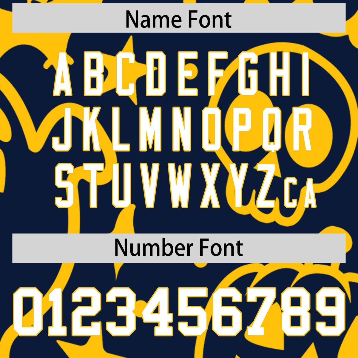 Custom Gold Navy White Bats Pumpkins Ghost Patterns Halloween Letterman Jacket | Custom Letterman Jacket,Add Name and Numbern,Sublimation Printed &amp; Stitched,Perfect for Parties | KXKSHOP