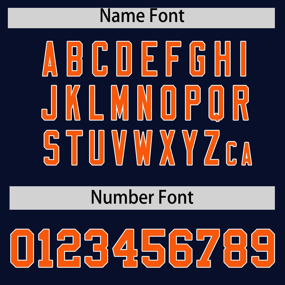 Custom Navy Orange White Full-Snap Varsity Raglan Sleeves Gradient Letterman Jacket