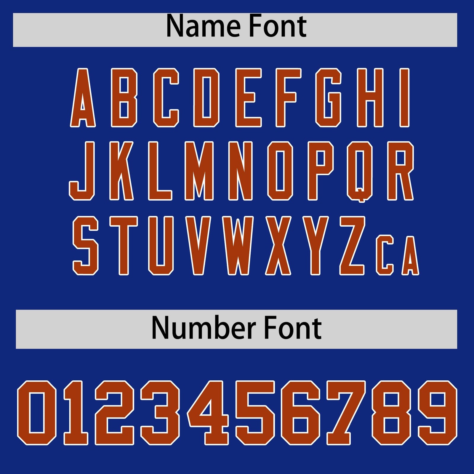 Custom Royal Blue Dark Orange White Full-Snap Varsity Raglan Sleeves Gradient Letterman Jacket