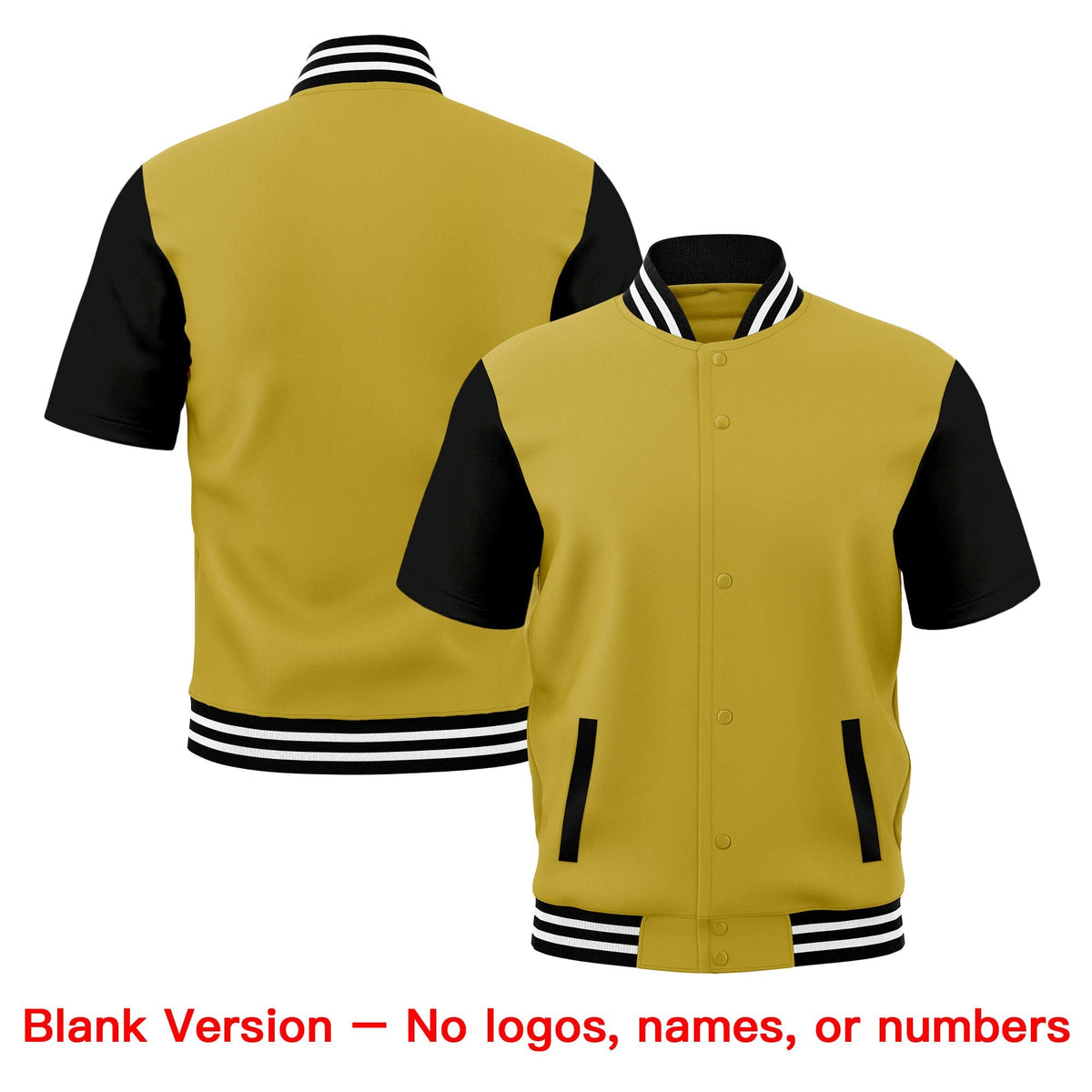 Custom Black White Full-Snap Classic Style Jacket| KXKSHOP
