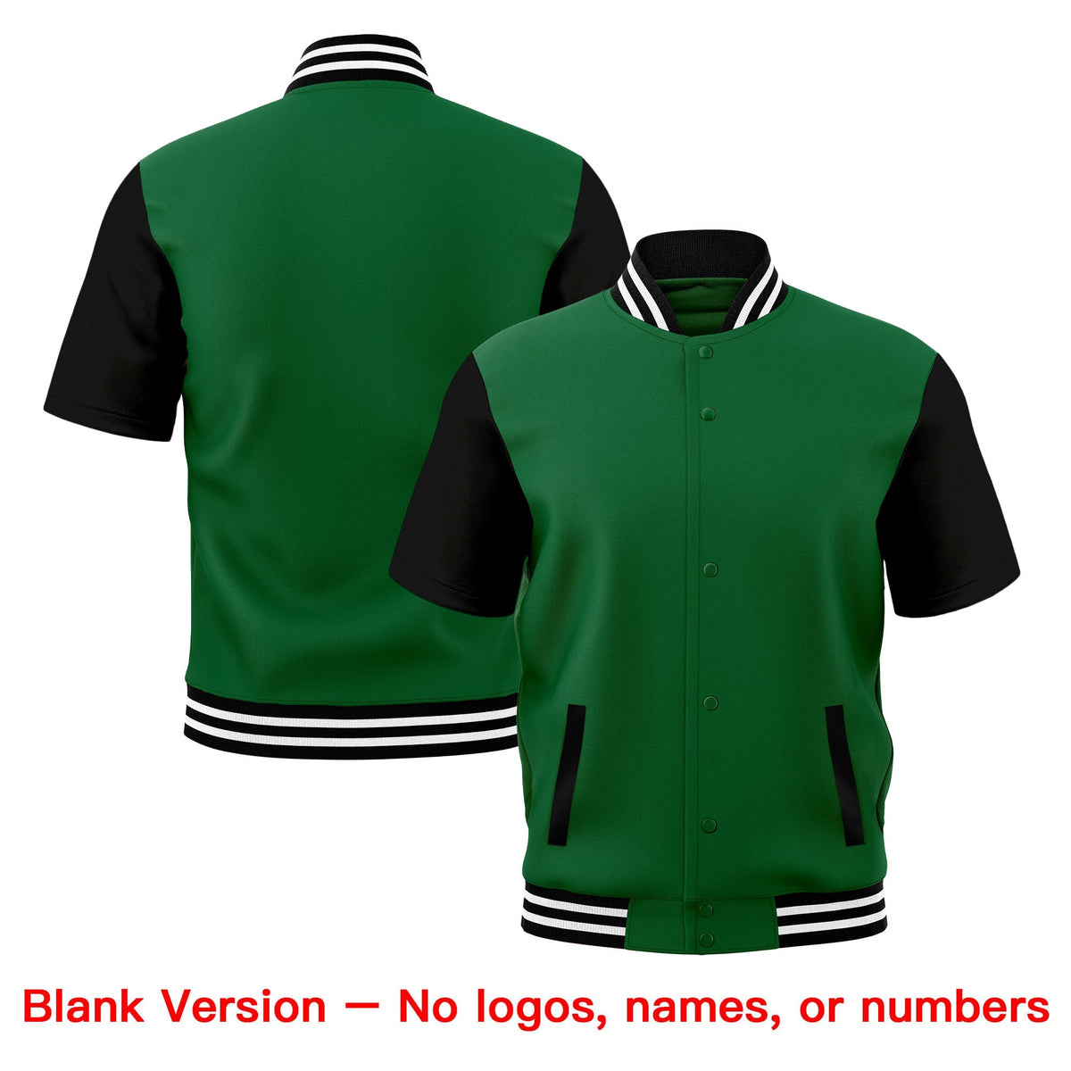 Custom Black White Full-Snap Classic Style Jacket| KXKSHOP