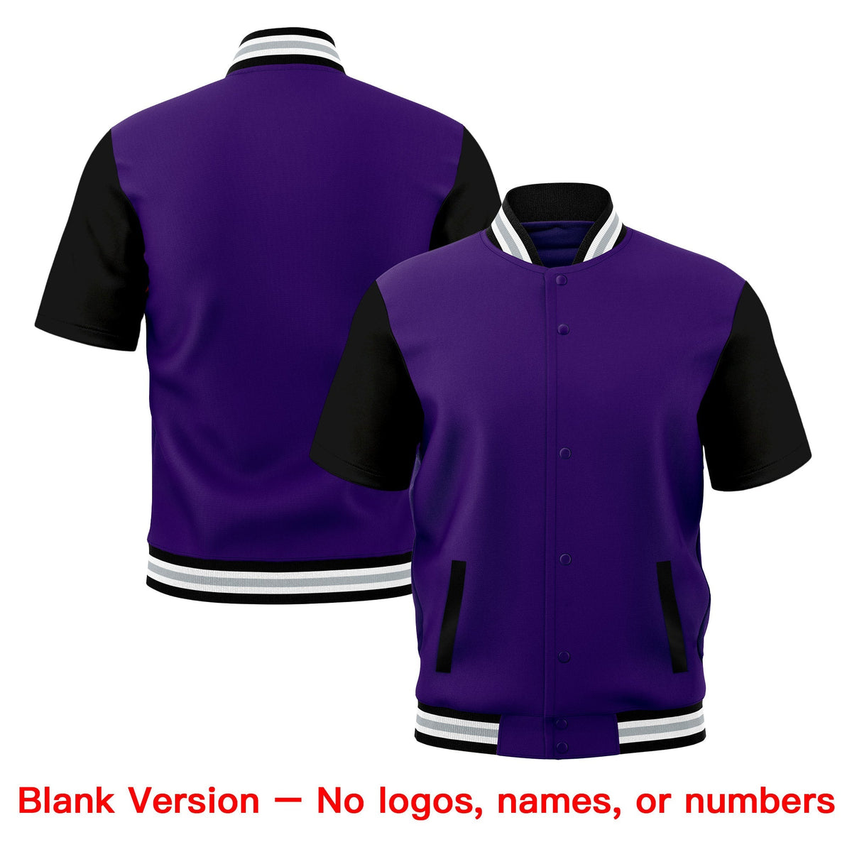 Custom Black White Silver Full-Snap Classic Style Jacket| KXKSHOP