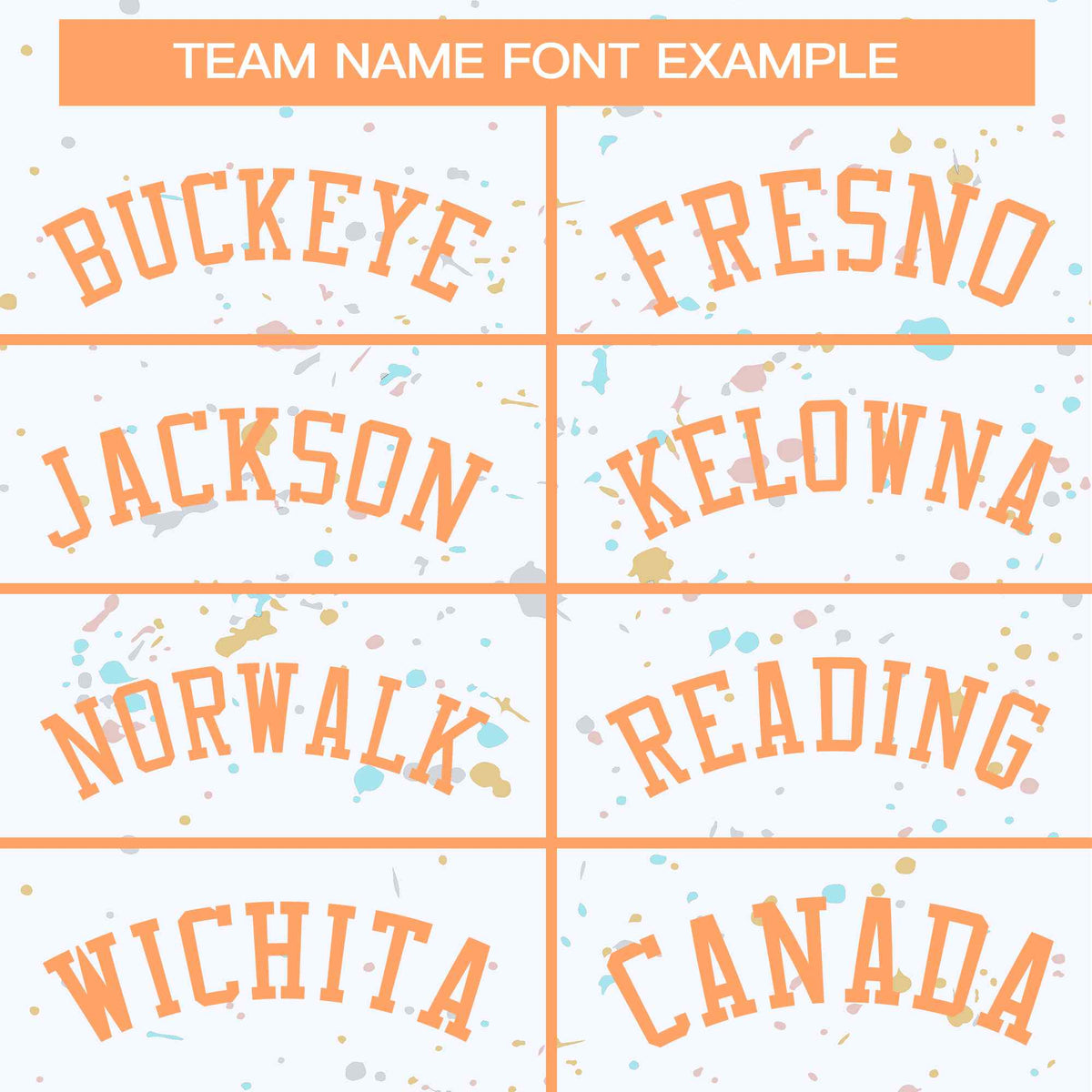 Custom White Orange Varsity Full-Zip Splash Graffiti Pattern Letterman Jacket