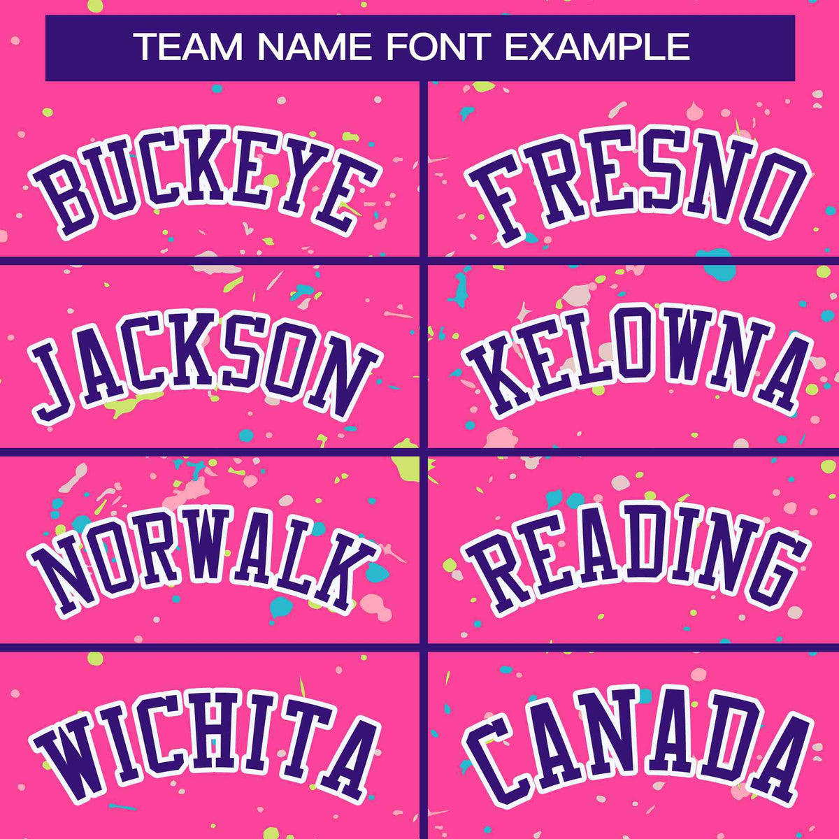 Custom Pink Purple-White Varsity Full-Zip Splash Graffiti Pattern Letterman Jacket