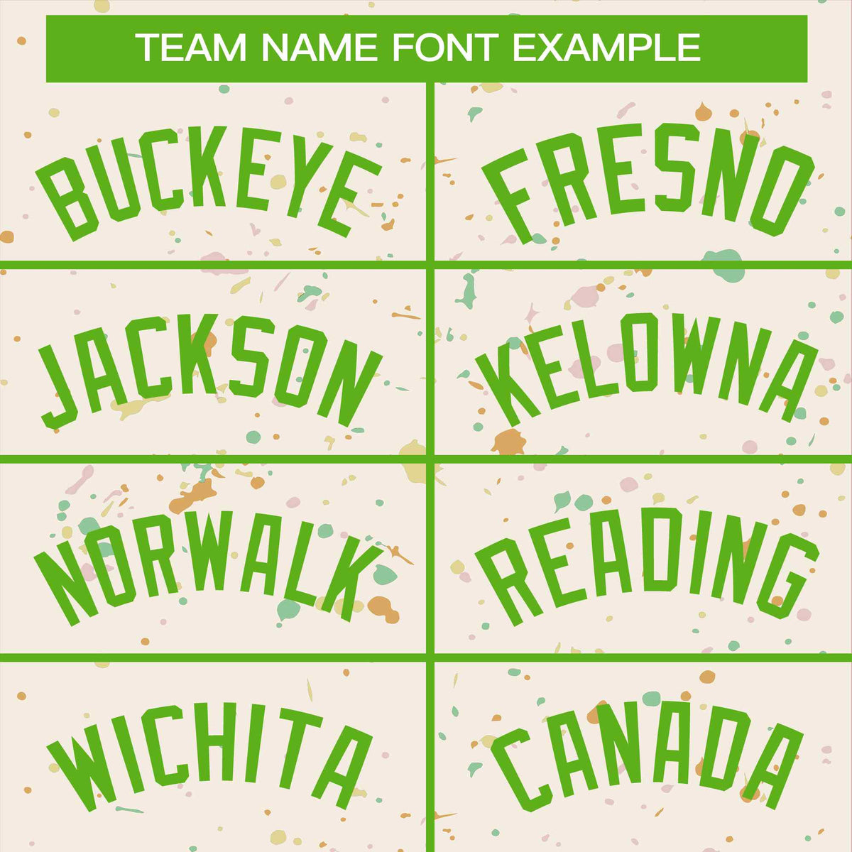 Custom Cream Green Varsity Full-Zip Splash Graffiti Pattern Letterman Jacket