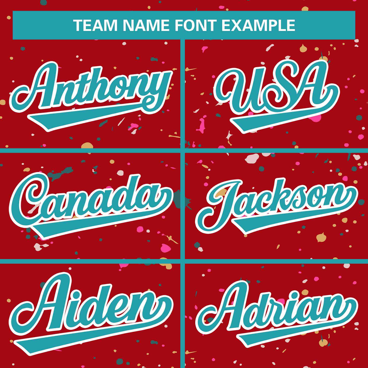 Custom Red Aqua-White Varsity Full-Zip Splash Graffiti Pattern Letterman Jacket