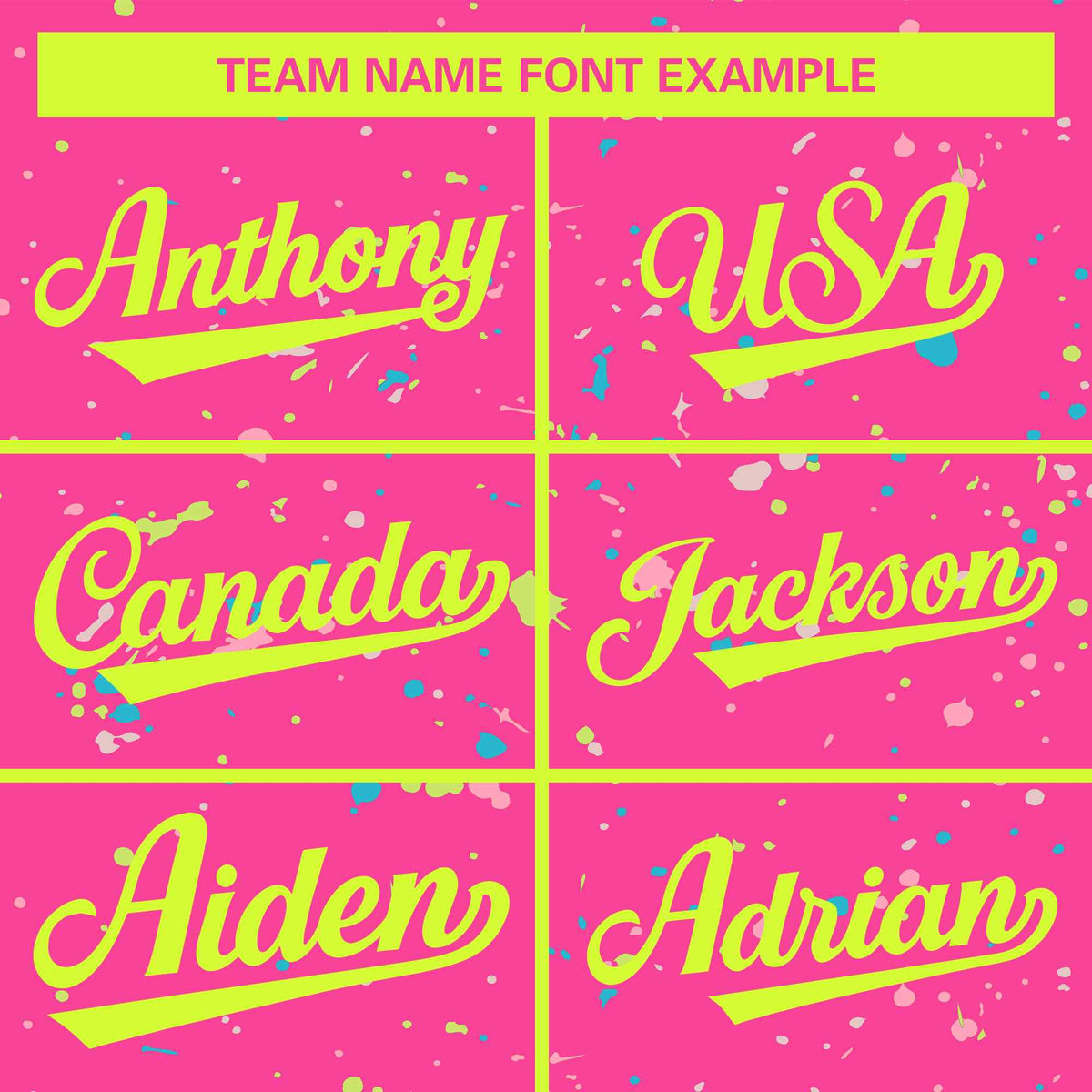 Custom Pink Neon Green Varsity Full-Zip Splash Graffiti Pattern Letterman Jacket