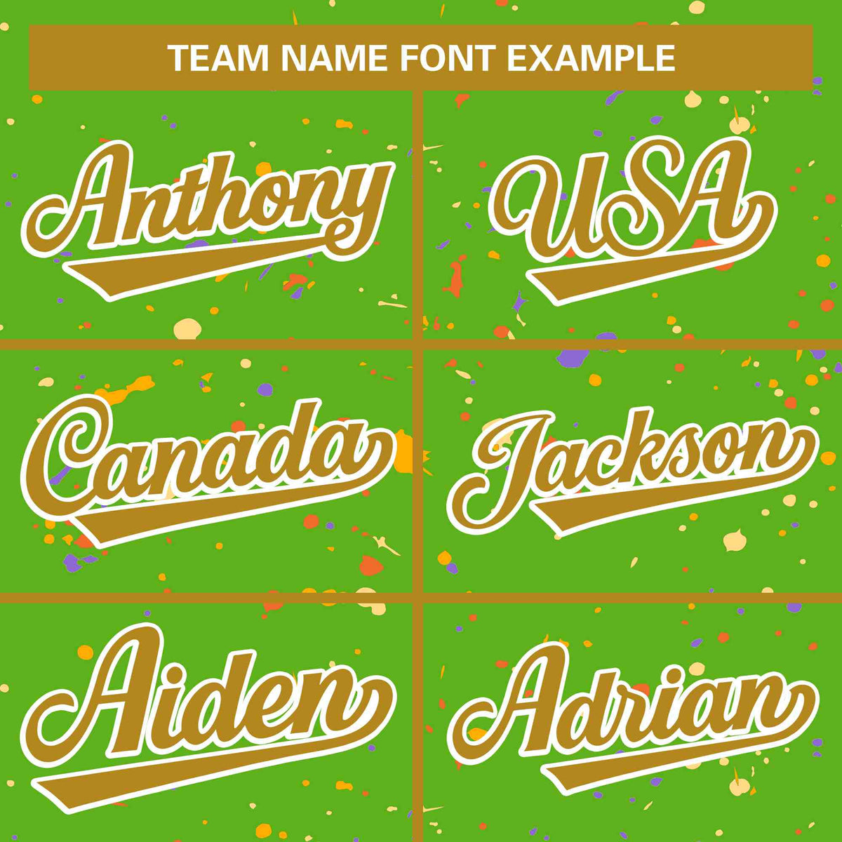 Custom Green Old Gold-White Varsity Full-Zip Splash Graffiti Pattern Letterman Jacket