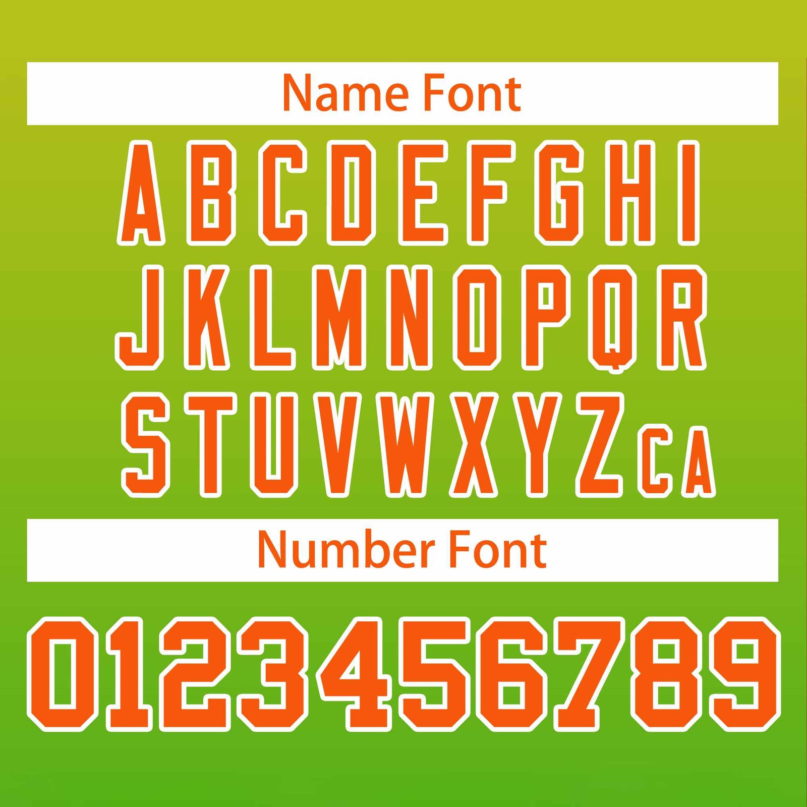 Custom Gold Green-Orange Varsity Full-Zip Gradient Fashion Letterman Bomber Jacket