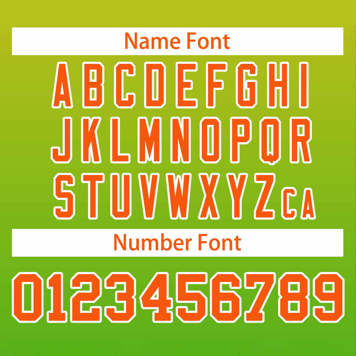 Custom Gold Green-Orange Varsity Full-Zip Gradient Fashion Letterman Bomber Jacket