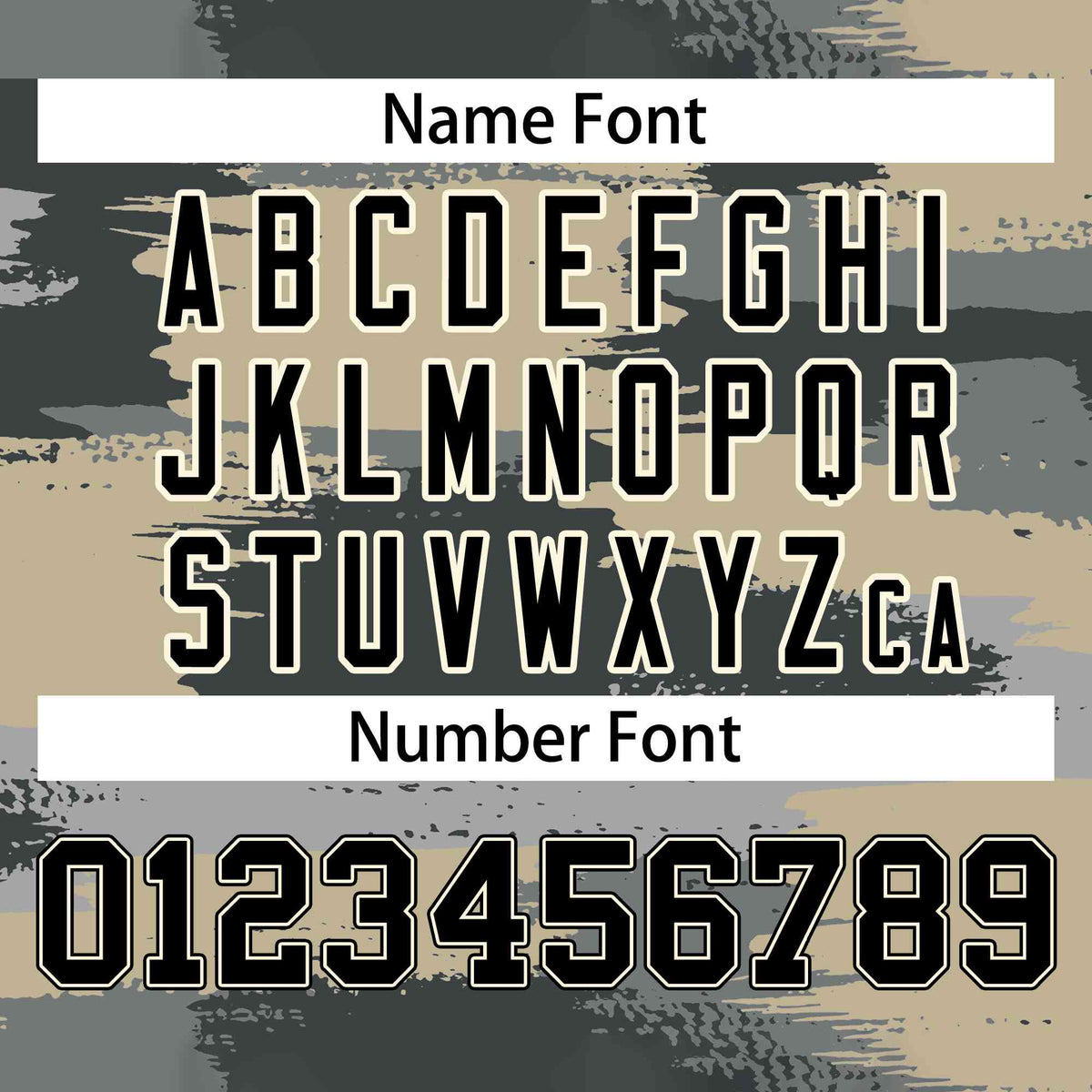 Custom Black Khaki Varsity Full-Zip Camo Letterman Bomber Jacket