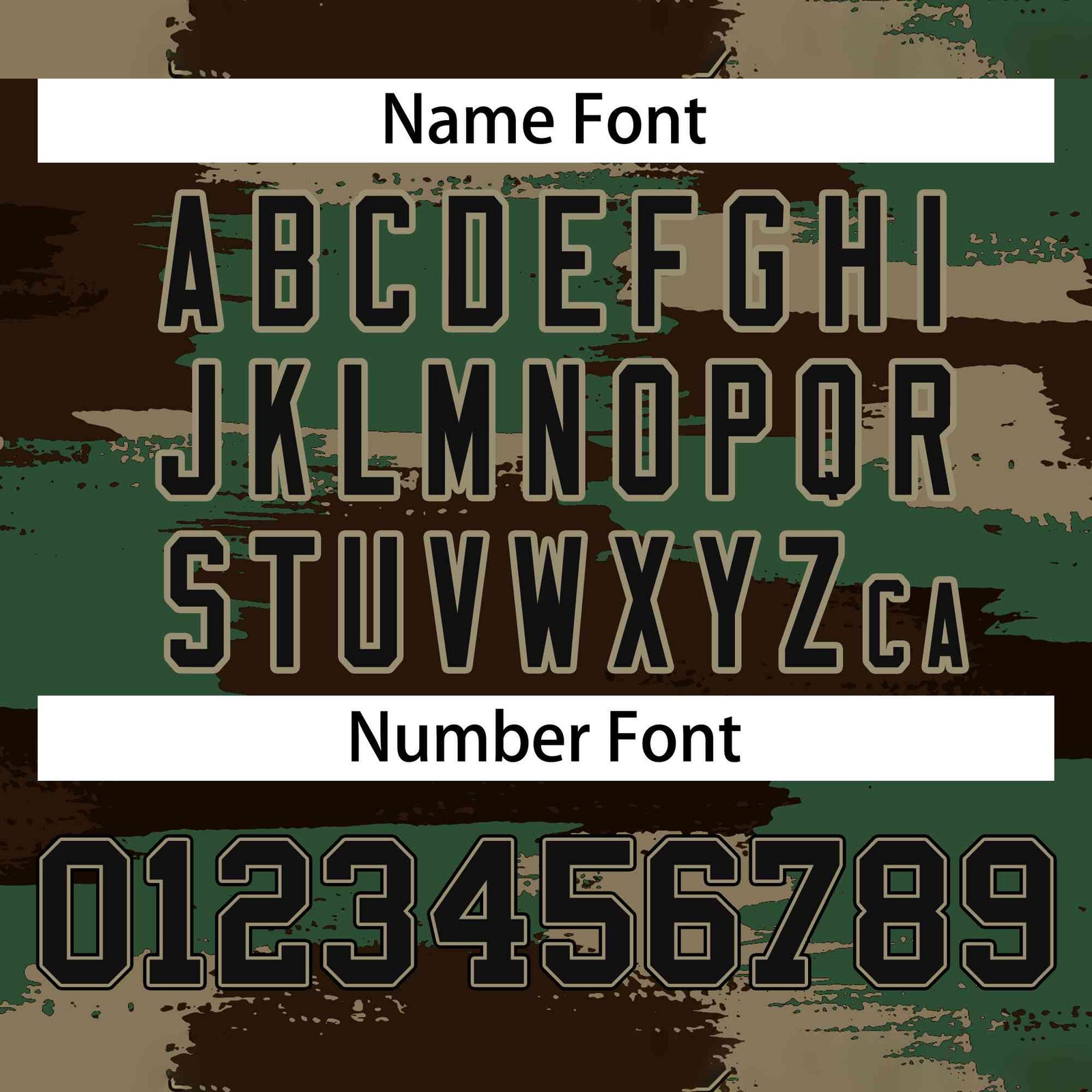 Custom Black Khaki Varsity Full-Zip Camo Letterman Bomber Jacket