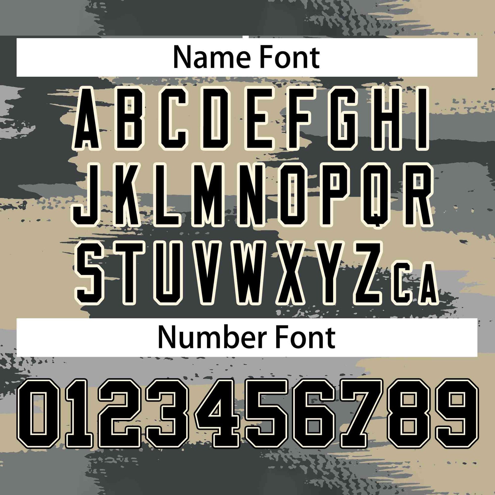 Custom Black Khaki Varsity Full-Zip Camo Letterman Bomber Jacket