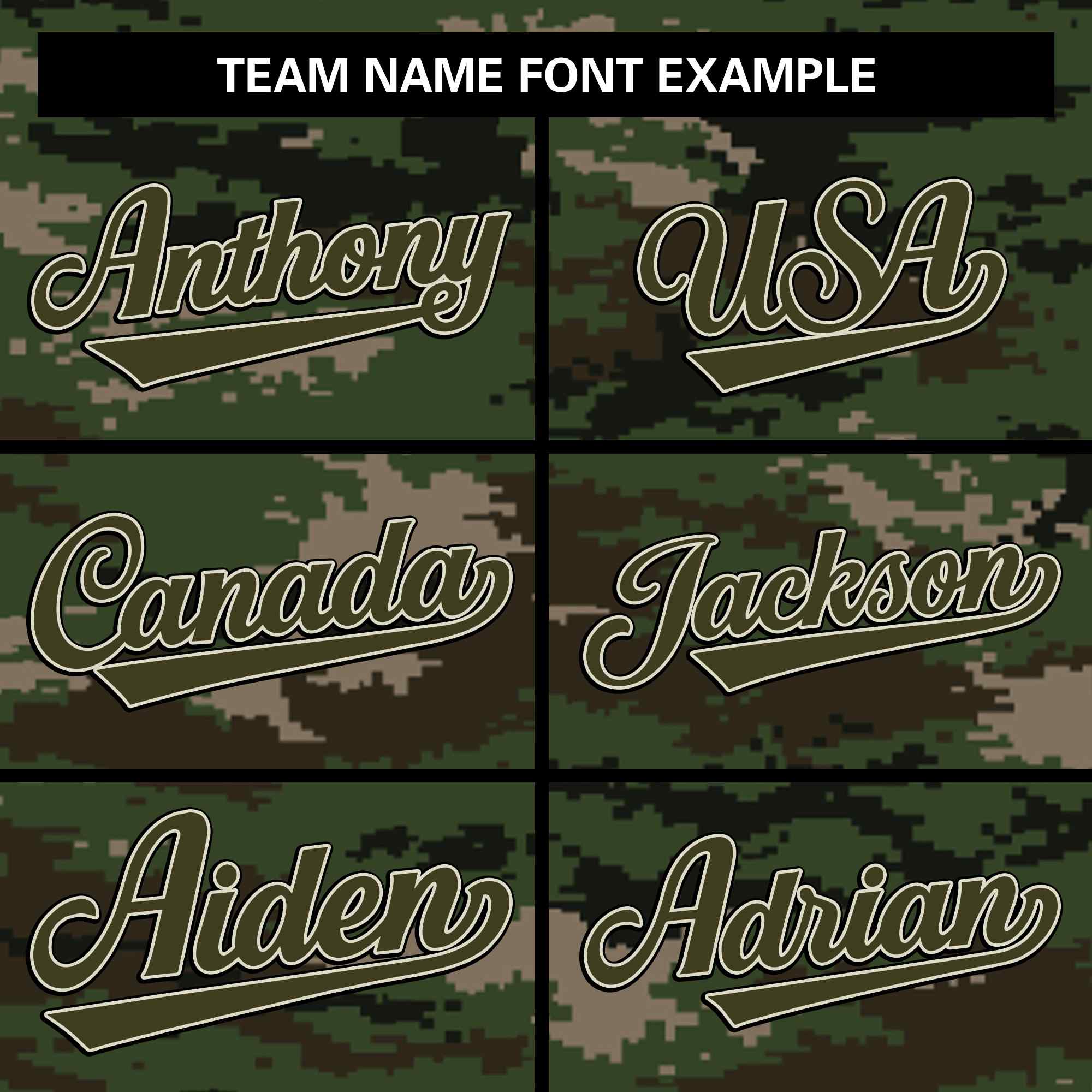 Custom Olive Varsity Full-Zip Camo Letterman Bomber Jacket