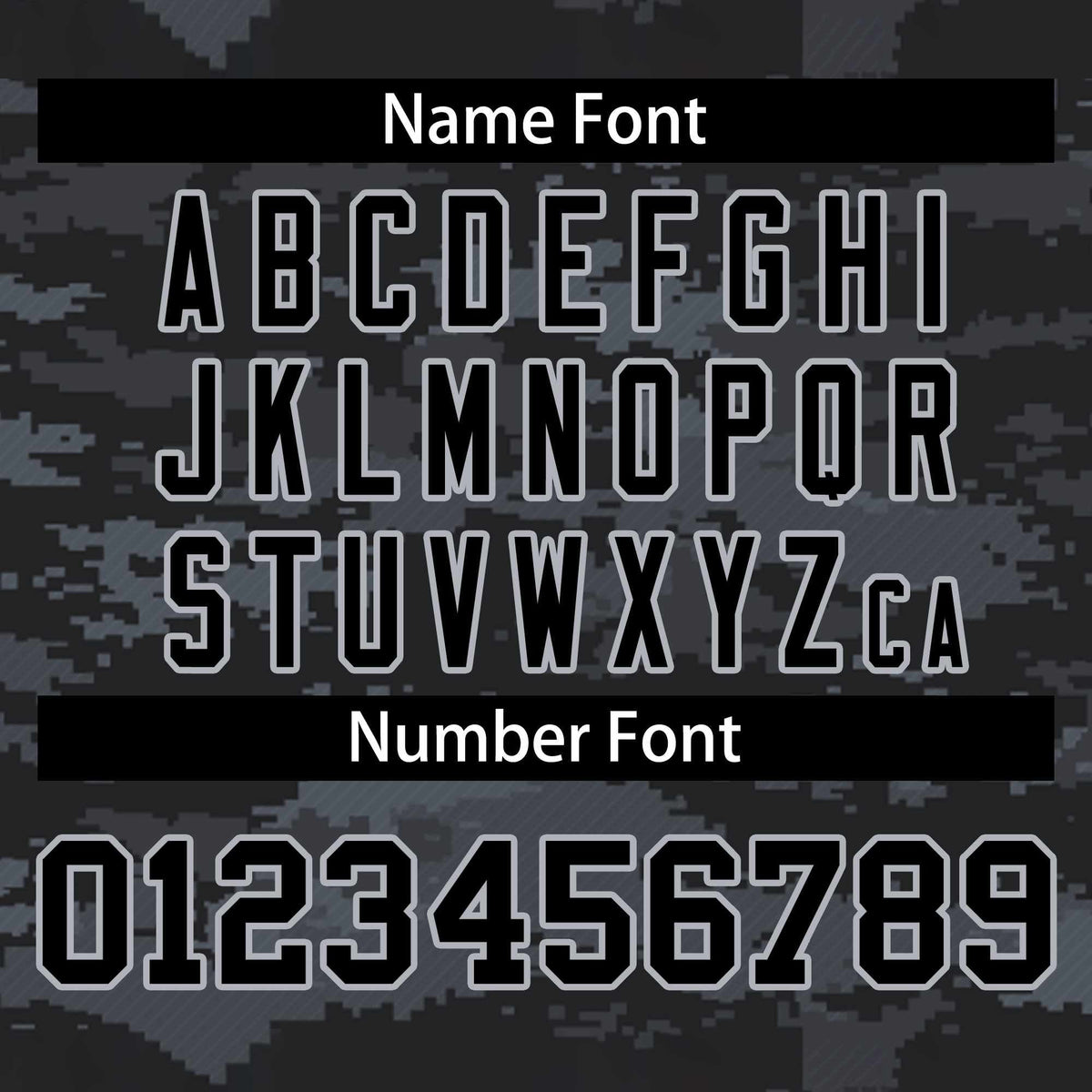 Custom Black Gray Varsity Full-Zip Camo Letterman Bomber Jacket