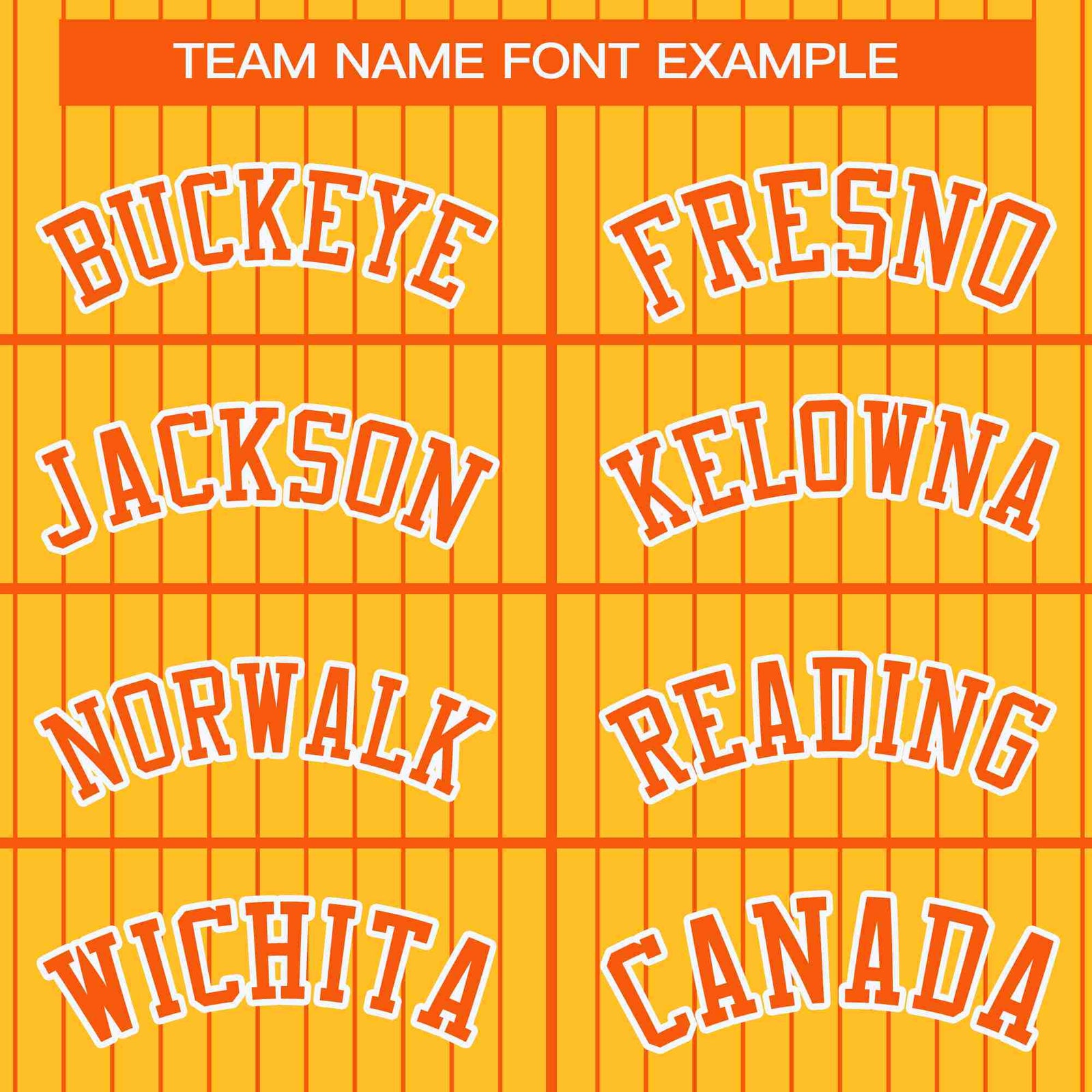 Custom Gold Orange-White Stripe Fashion Bomber Varsity Jacket with Raglan Sleeves