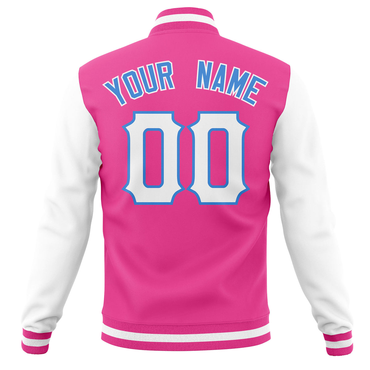 Custom Cotton Blend Baseball Jackets Varsity Letterman Full-Snap Coats for Adults