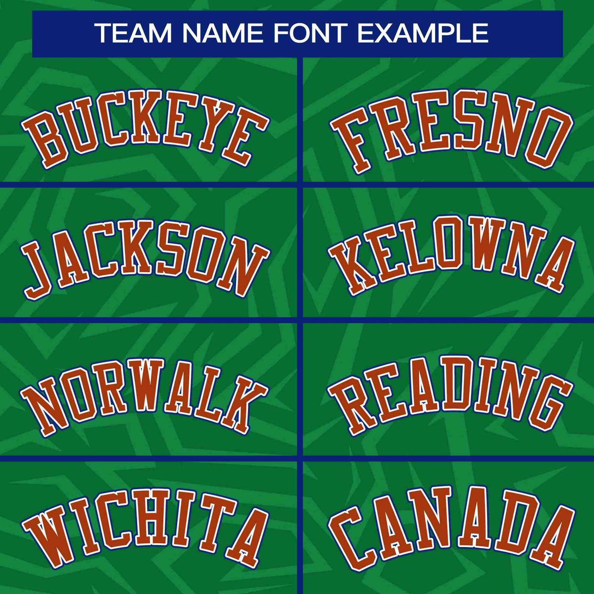 Custom Kelly Green Orange-Royal Stripe Graffiti Pattern Varsity Full-Snap Jacket