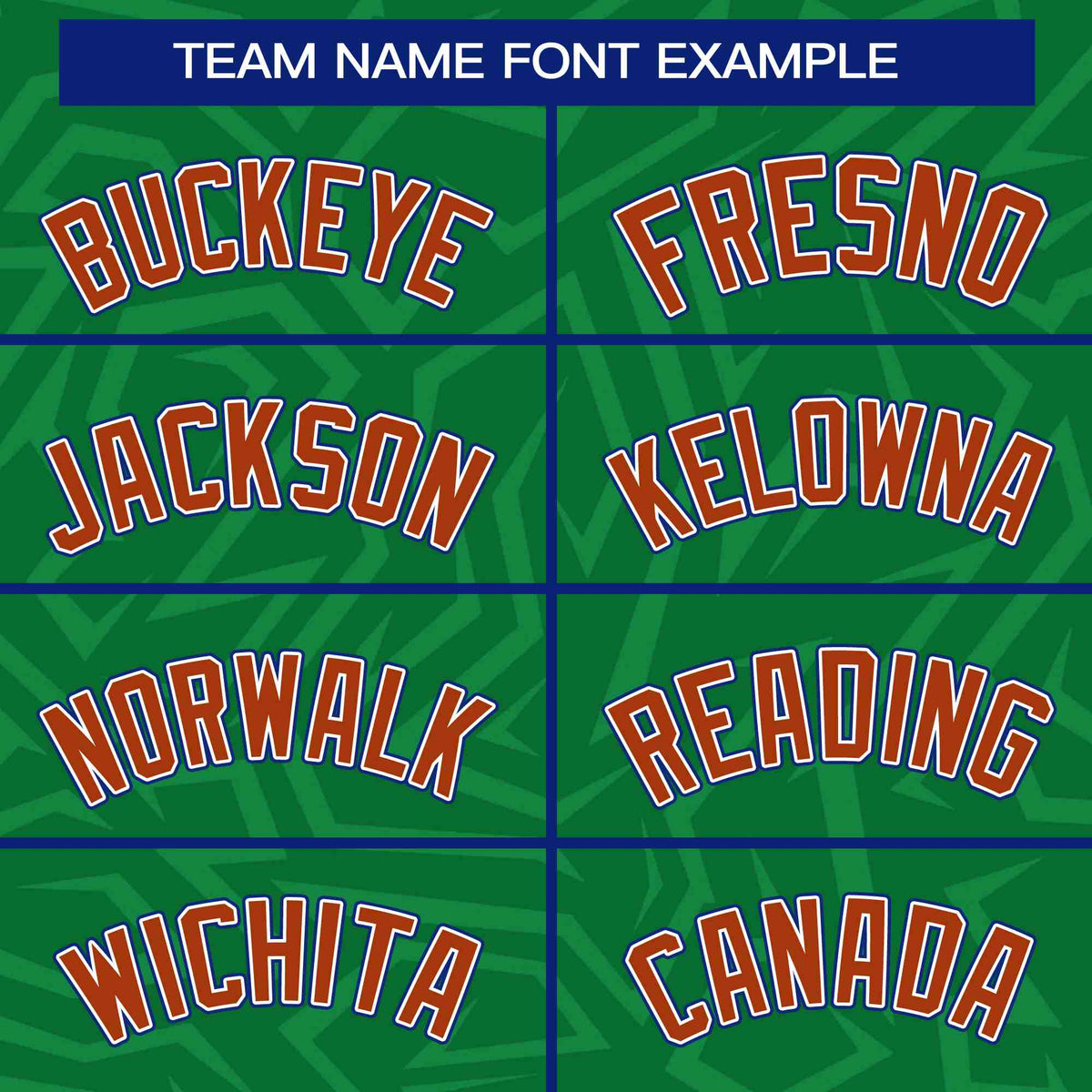 Custom Kelly Green Orange-Royal Stripe Graffiti Pattern Varsity Full-Snap Jacket