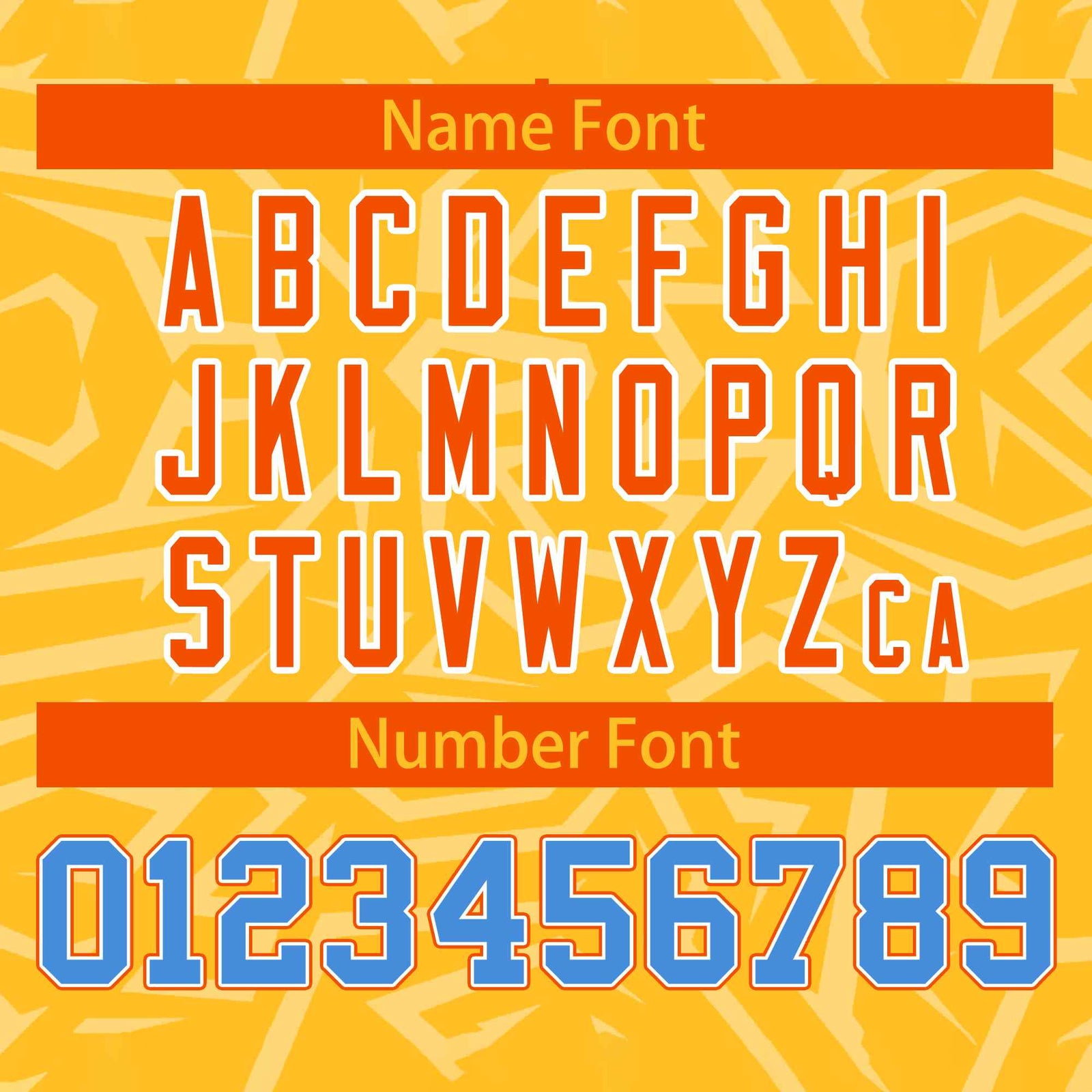 Custom Gold Powder Blue-Orange Stripe Graffiti Pattern Varsity Full-Snap Jacket