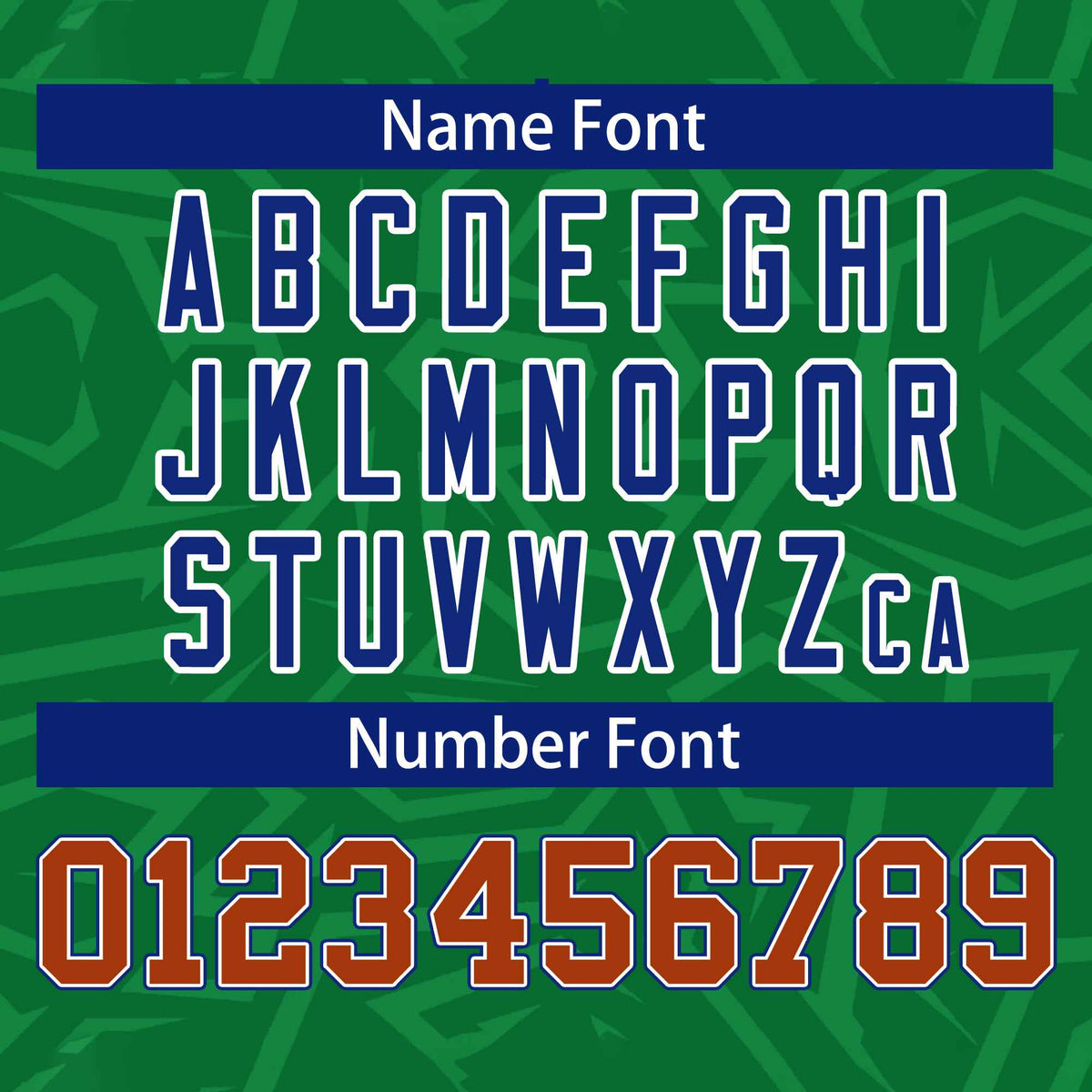 Custom Kelly Green Orange-Royal Stripe Graffiti Pattern Varsity Full-Snap Jacket