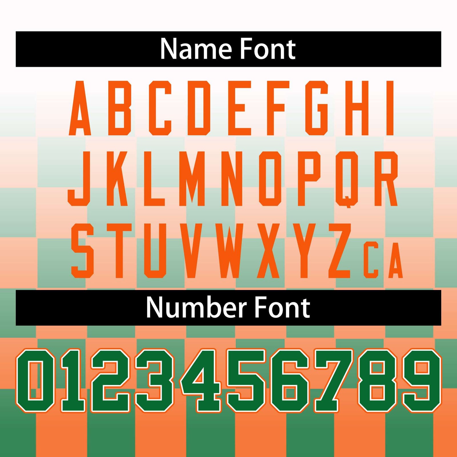 Custom White Kelly Green-Orange Grid Varsity Full-Zip Color Block Letterman Raglan Sleeve Jacket