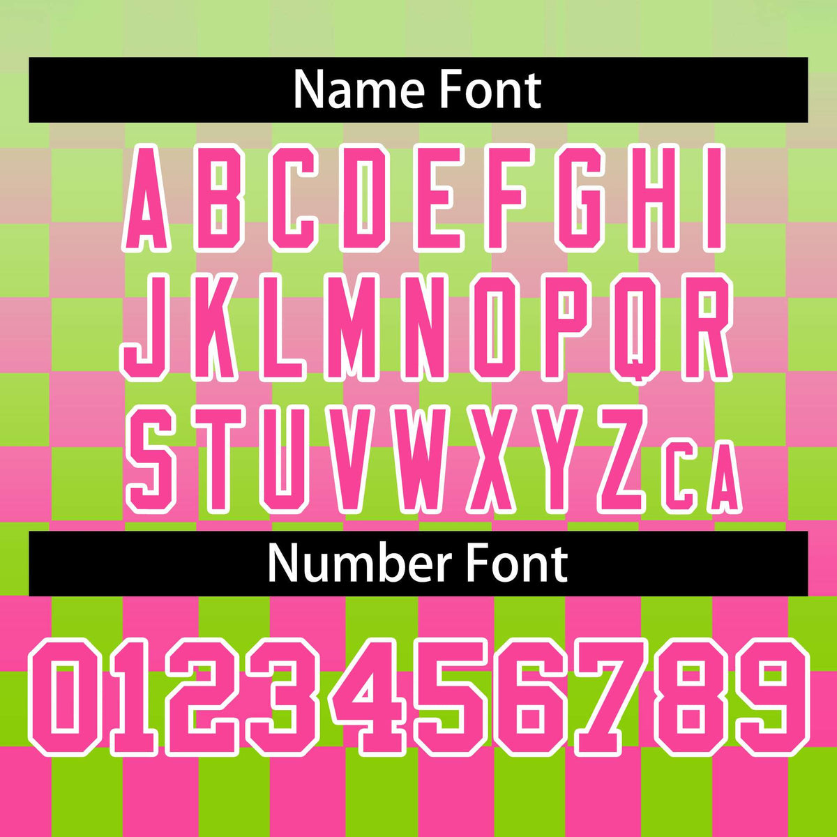 Custom Neon Green Pink-White Grid Varsity Full-Zip Color Block Letterman Raglan Sleeve Jacket