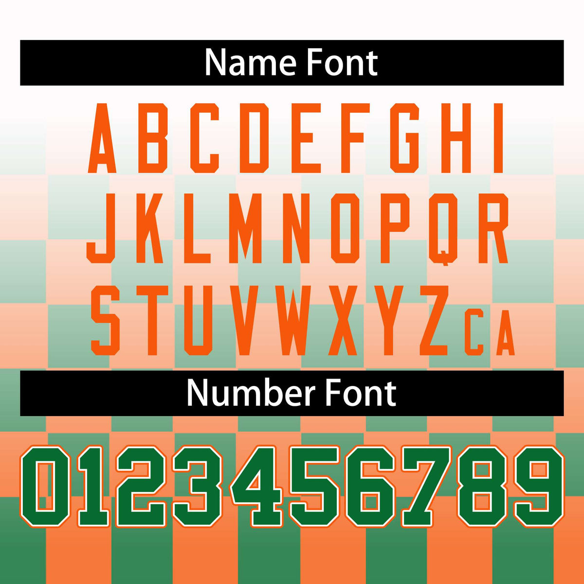 Custom White Kelly Green-Orange Grid Varsity Full-Zip Color Block Letterman Raglan Sleeve Jacket