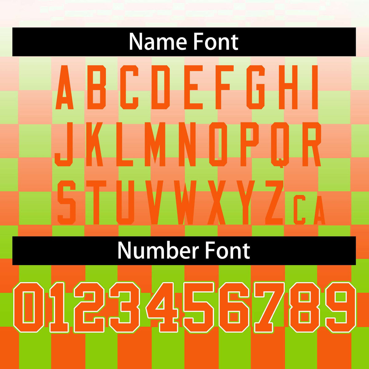 Custom White Orange-Neon Green Grid Varsity Full-Zip Color Block Letterman Raglan Sleeve Jacket