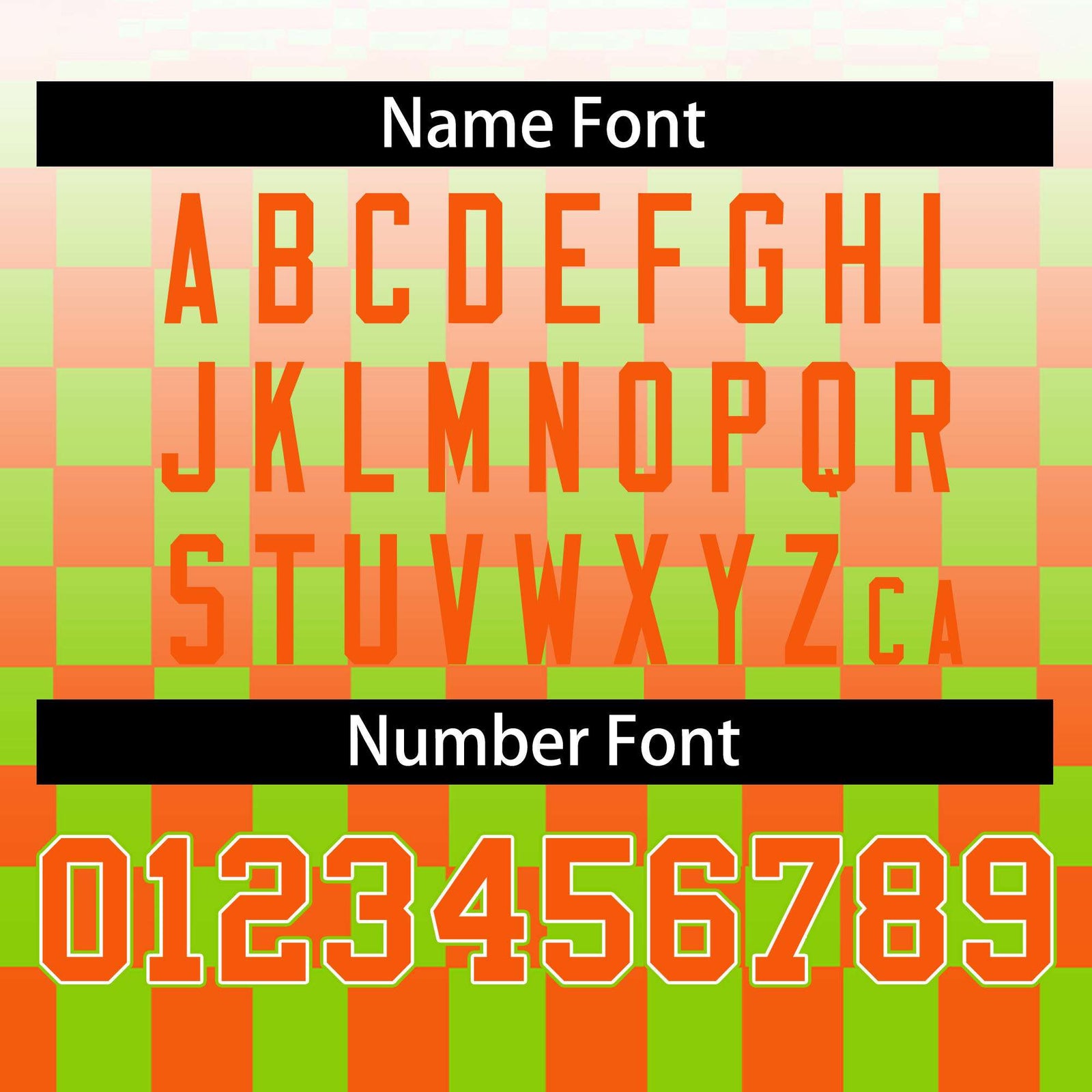 Custom White Orange-Neon Green Grid Varsity Full-Zip Color Block Letterman Raglan Sleeve Jacket