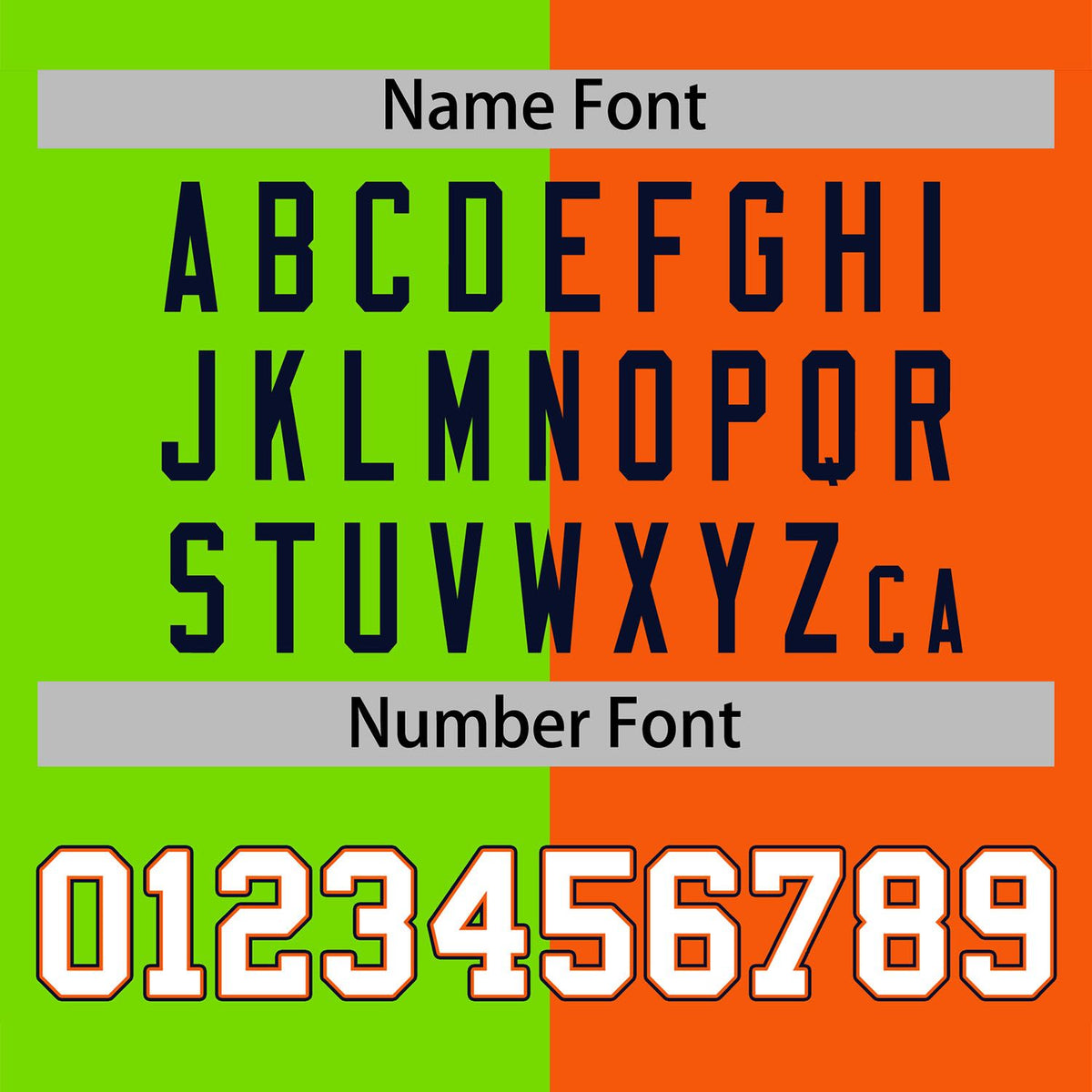 Custom Neon Green Orange Navy-White Color Block Bomber Varsity Baseball Jacket