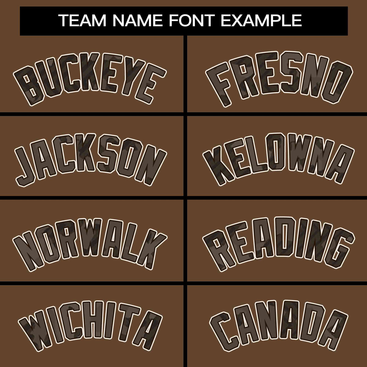 Custom Brown Varsity Full-Zip Camo Raglan Sleeves Letterman Bomber Jacket