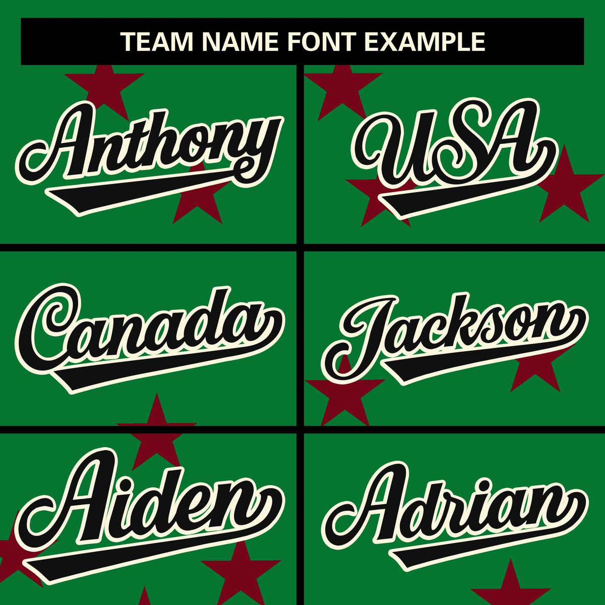 Custom Kelly Green Black-White Star Graffiti Pattern Varsity Full-Snap Bomber Jacket