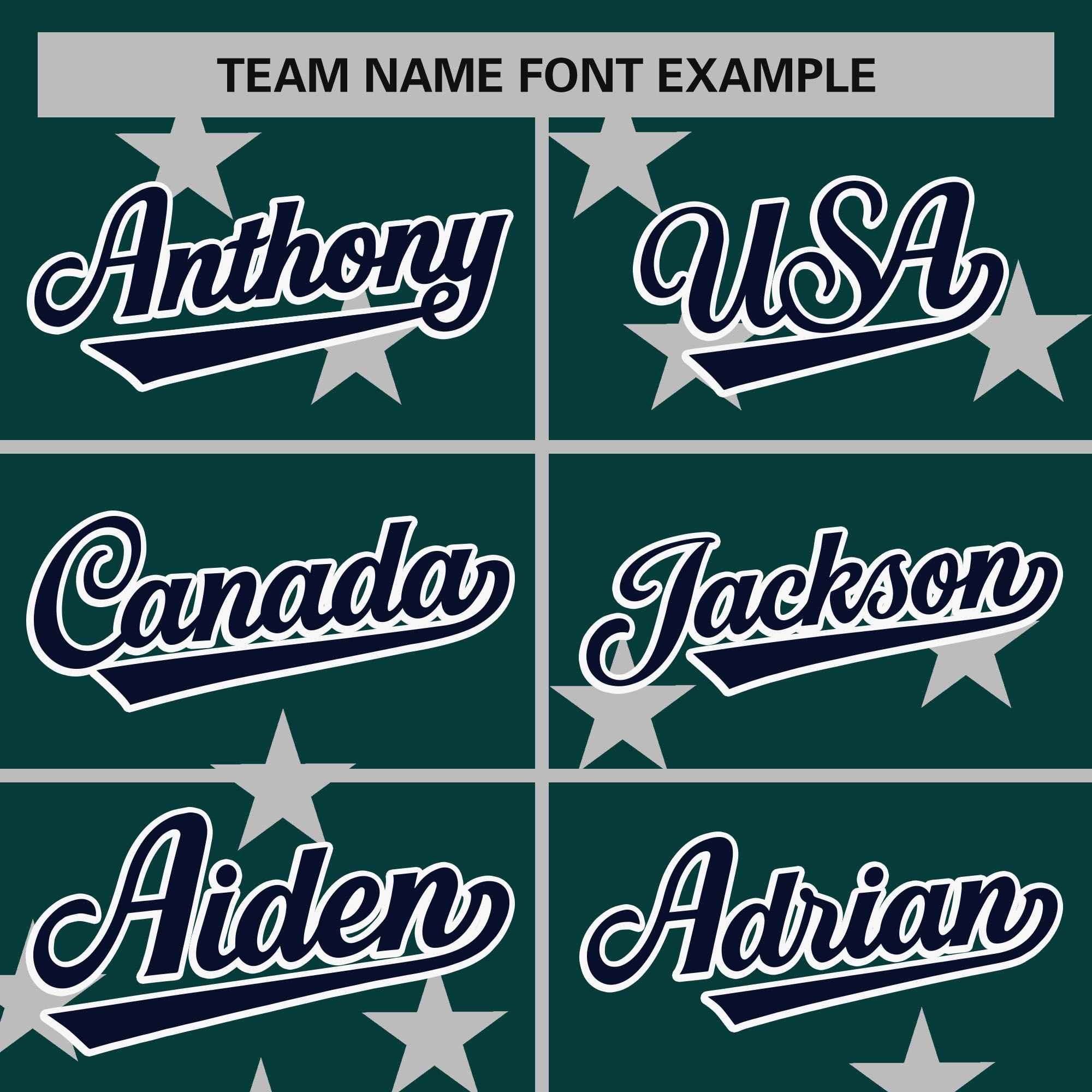 Custom Midnight Green Navy-White Star Graffiti Pattern Varsity Full-Snap Bomber Jacket