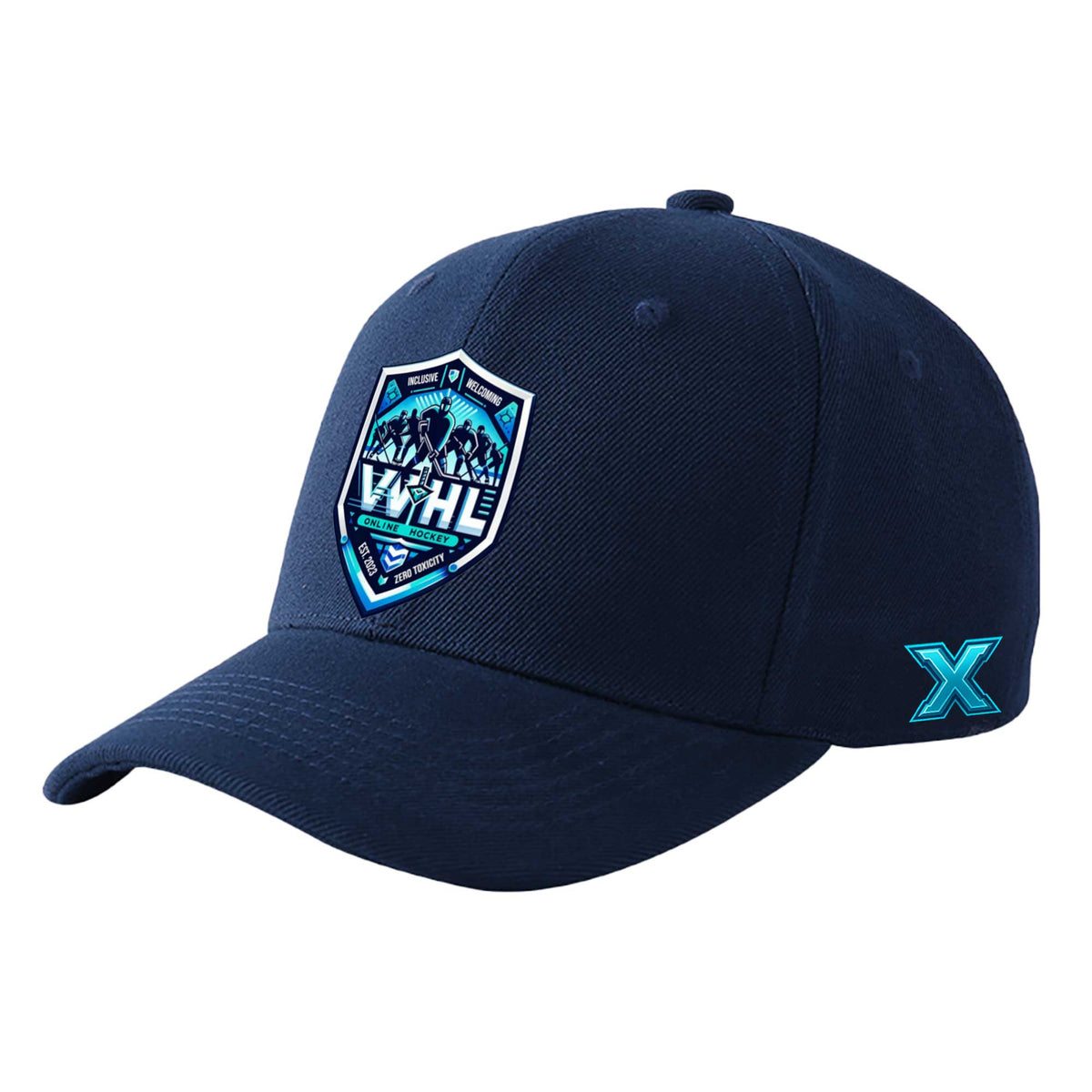 VVHL S10 Season X Navy 3D Puff Embroidery Flat Embroidery Baseball Cap