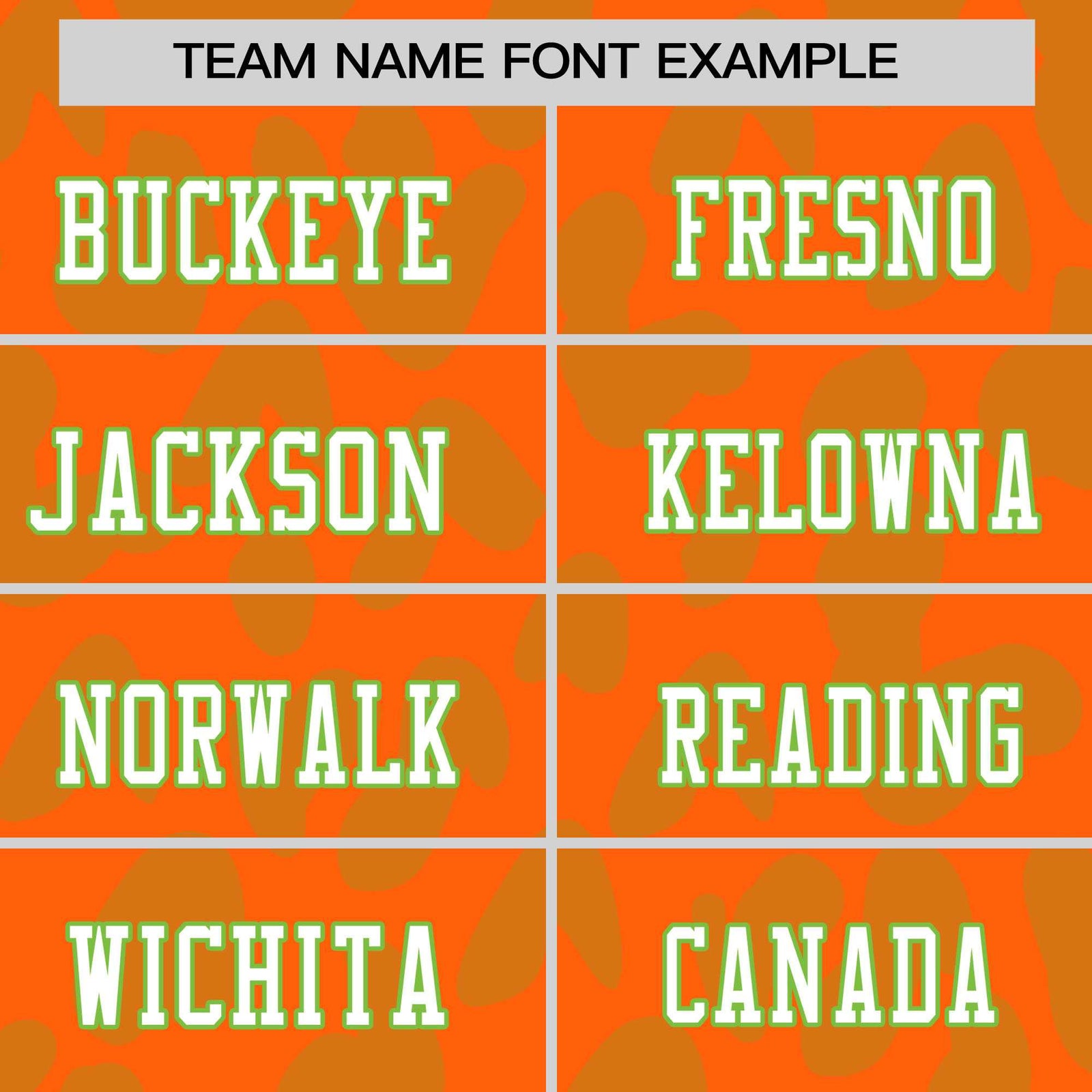 Custom Orange Yellow-Neon Green Raglan Sleeves Personalized Camo Authentic Football Jersey