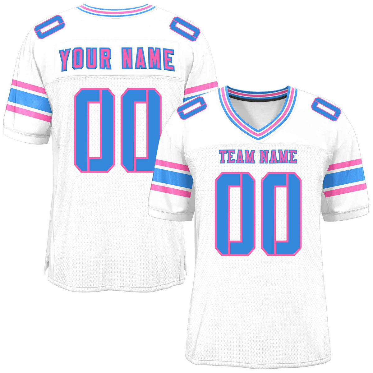 Custom White Personalized Classic Authentic Football Jersey