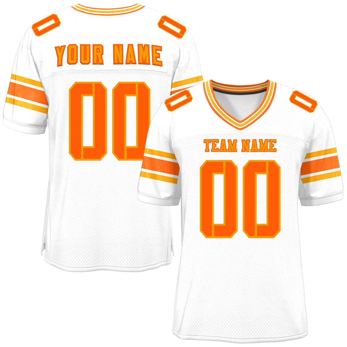 Custom White Personalized Classic Authentic Football Jersey